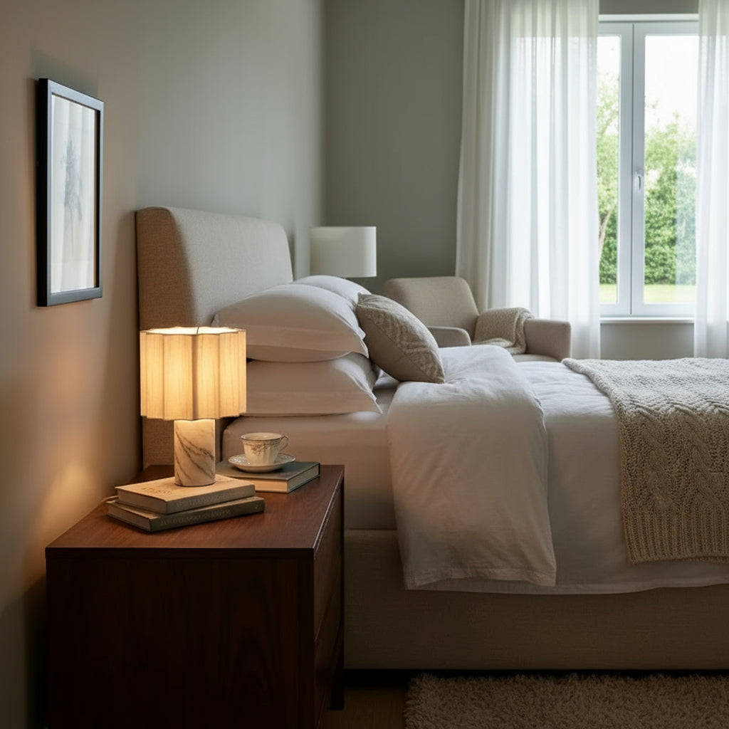 Lampada da tavolo in marmo Mirna