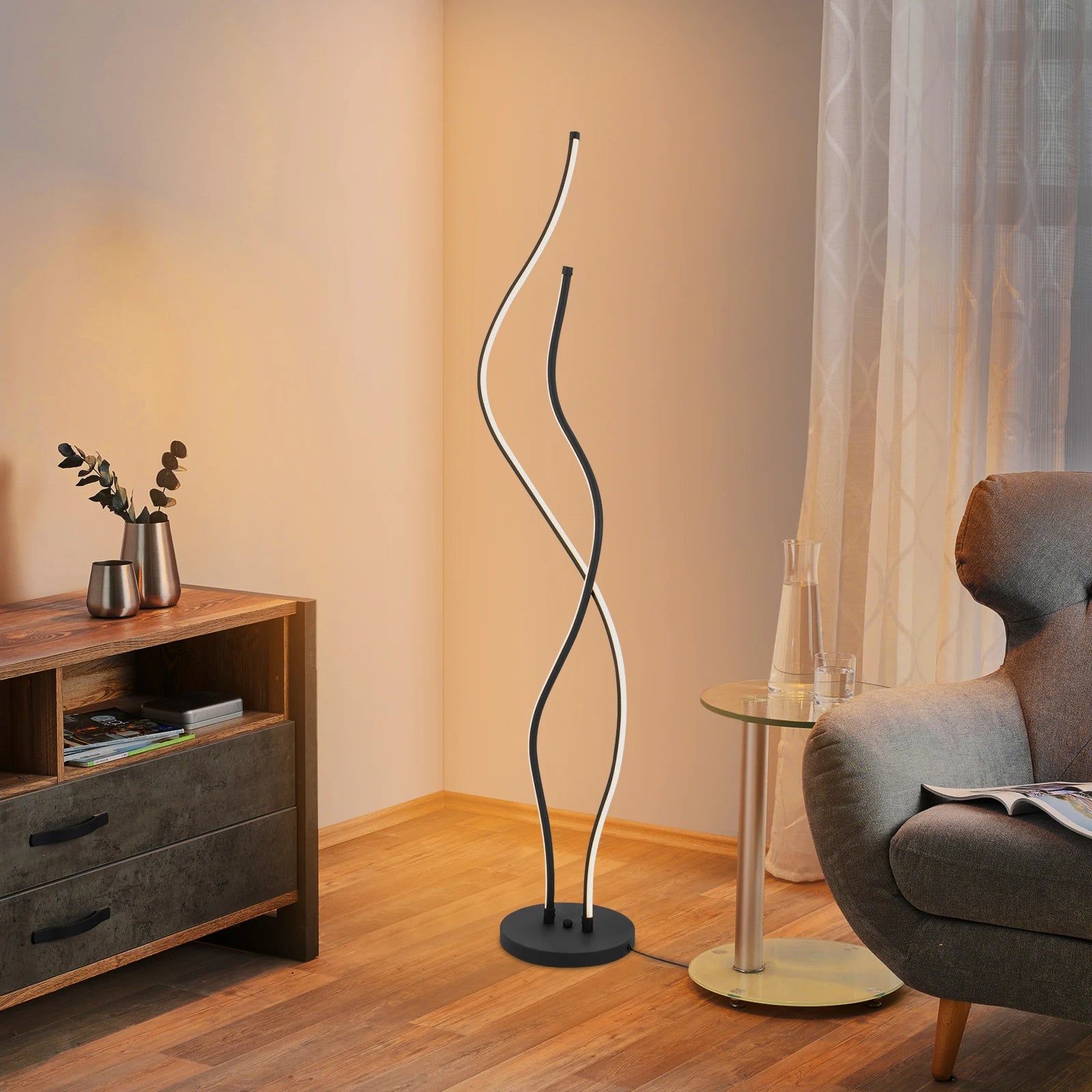 Lampada da terra in stile moderno