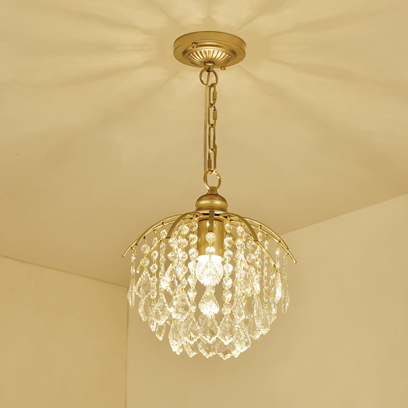 Lampadario di cristallo per la camera da letto