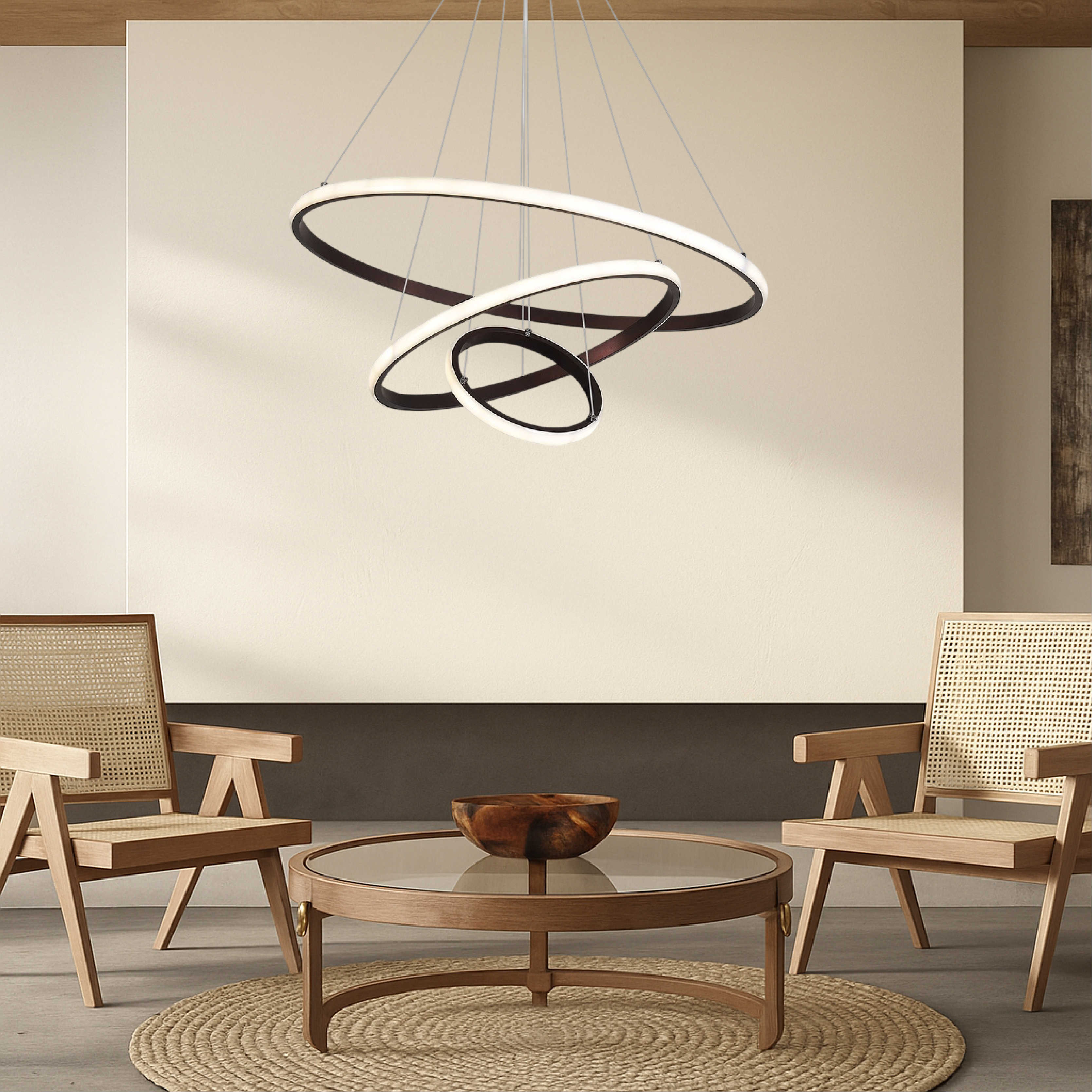 Lampadario moderno a 3 strati