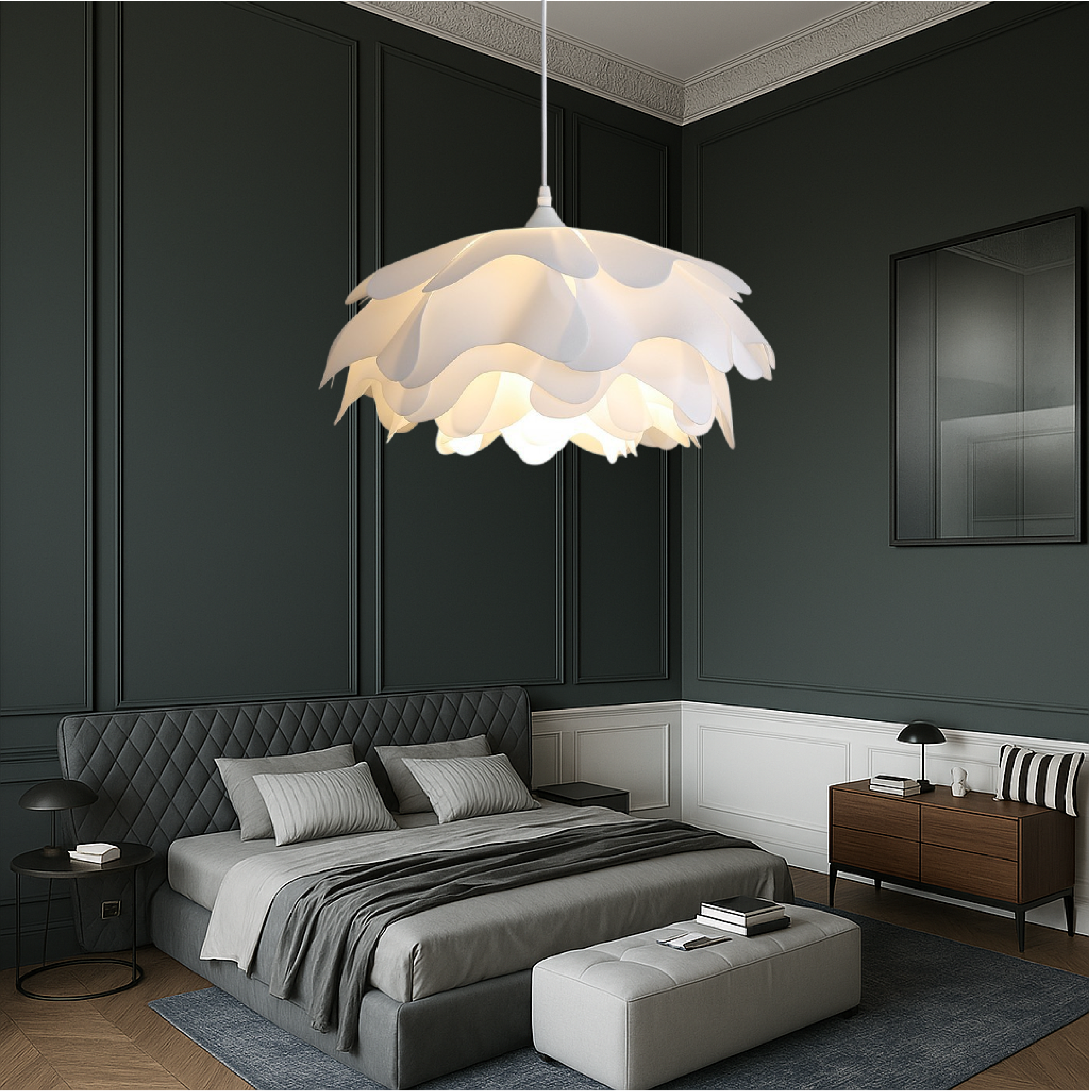 Lampada a sospensione Peony Mud