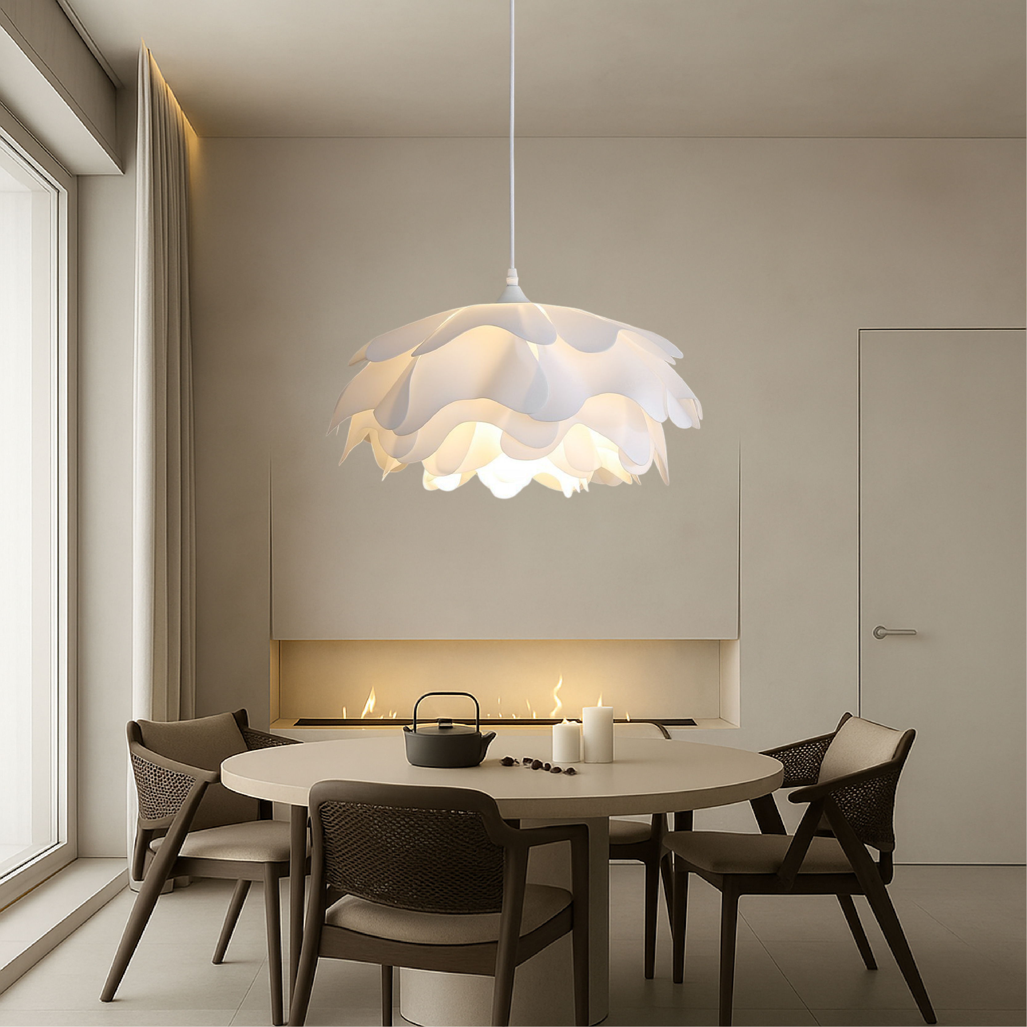 Lampada a sospensione Peony Mud