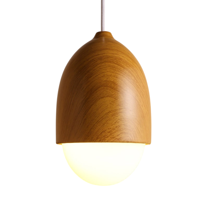 Lampada a sospensione in legno nordico