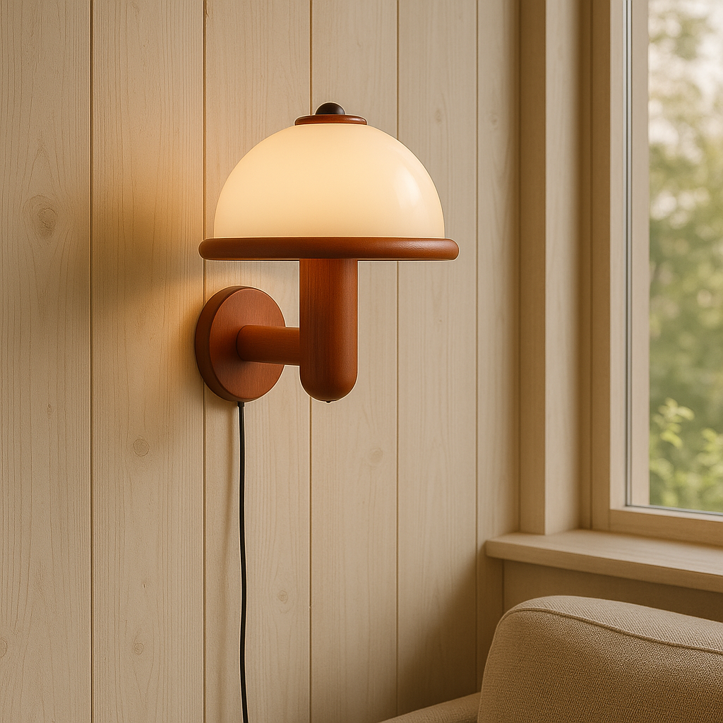 Lampada da parete a fungo