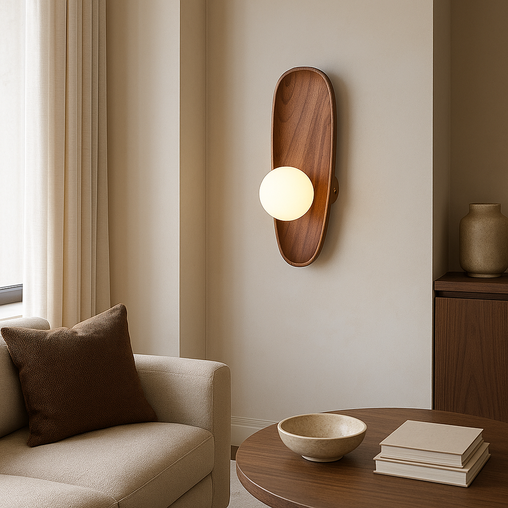 Lampada da parete in legno Mirdor