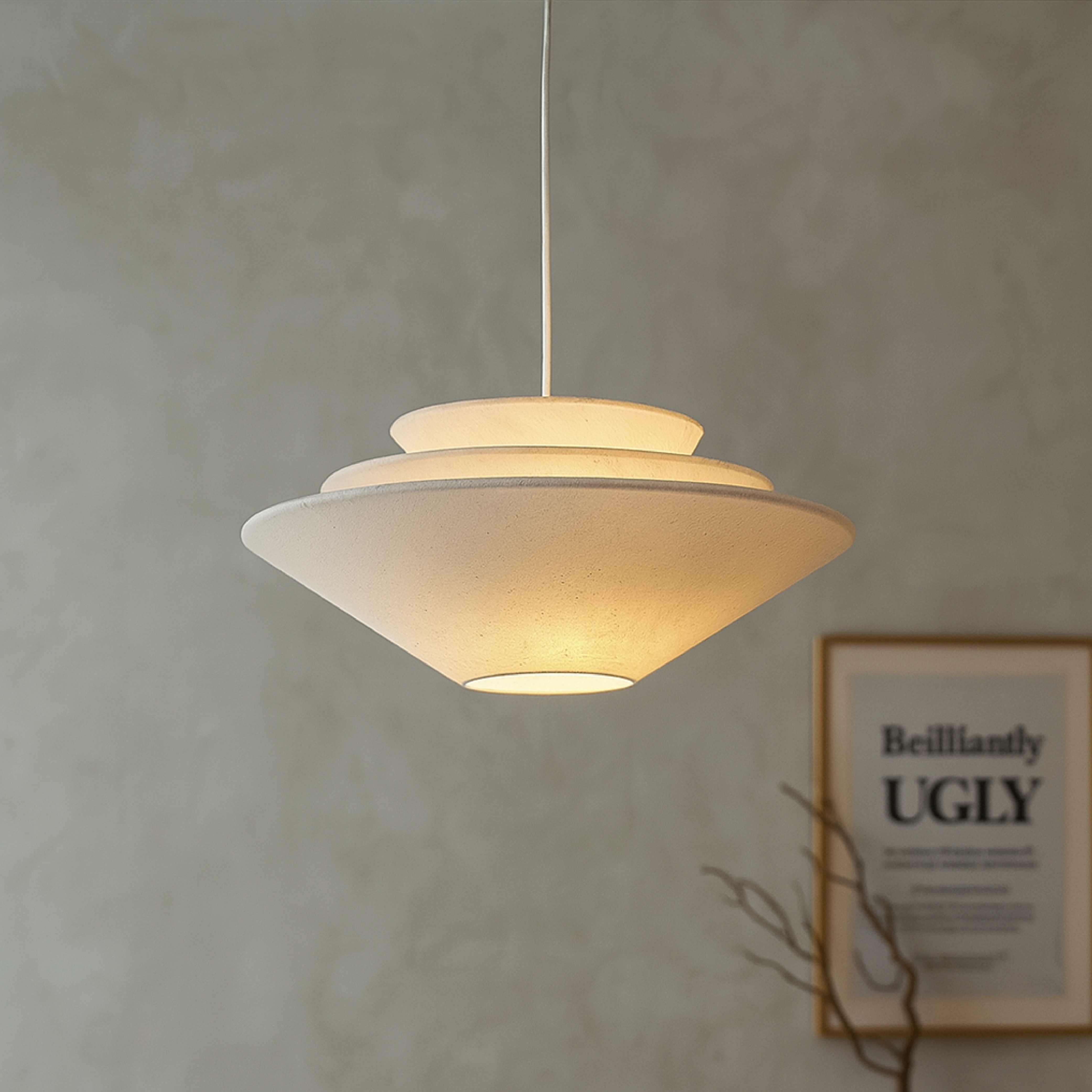 Lampada a sospensione Wabi Sabi multistrato