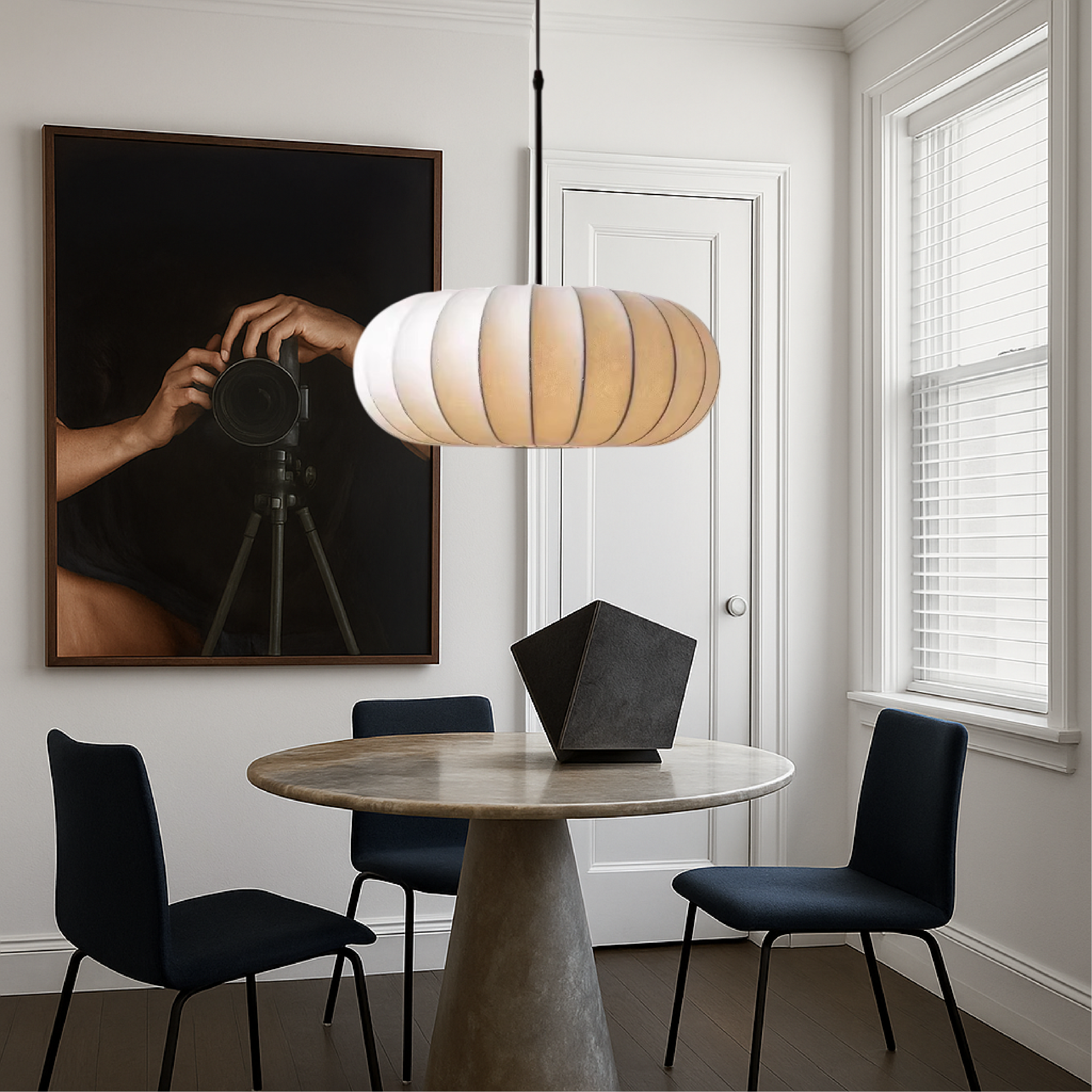 Lampada a sospensione in seta Verona