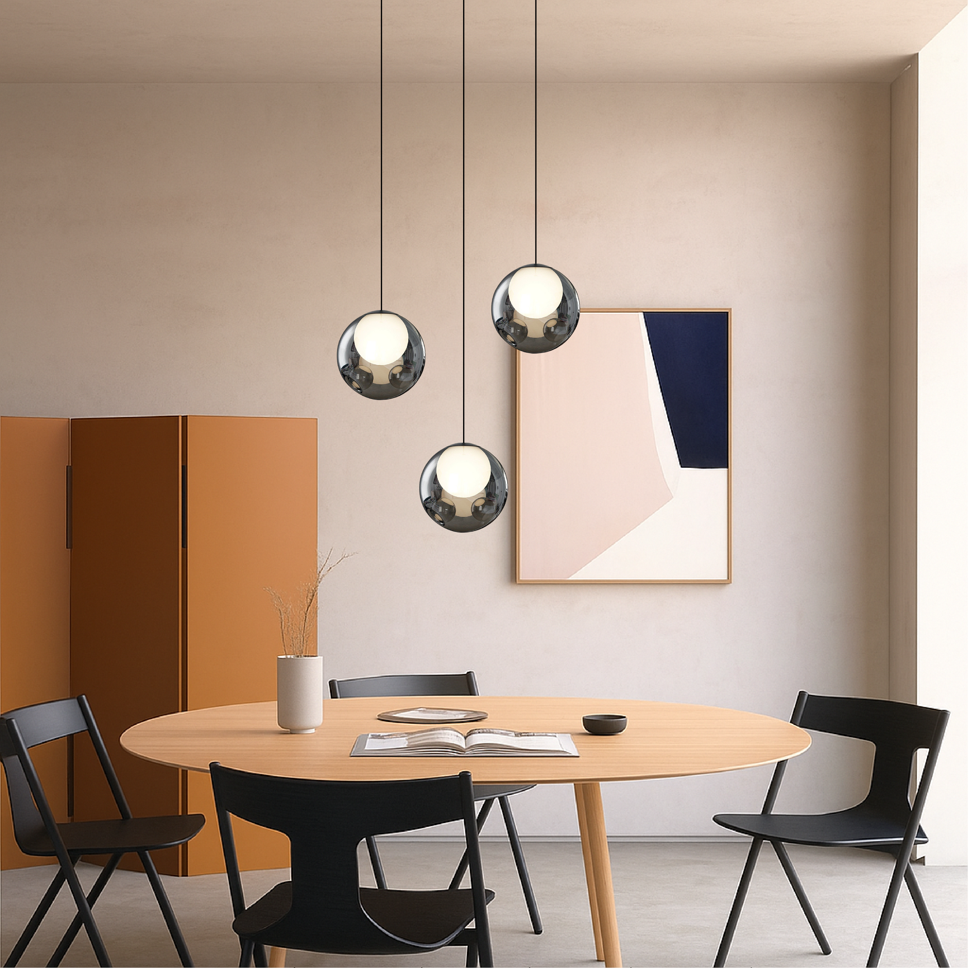 Lampada a sospensione in vetro italiano