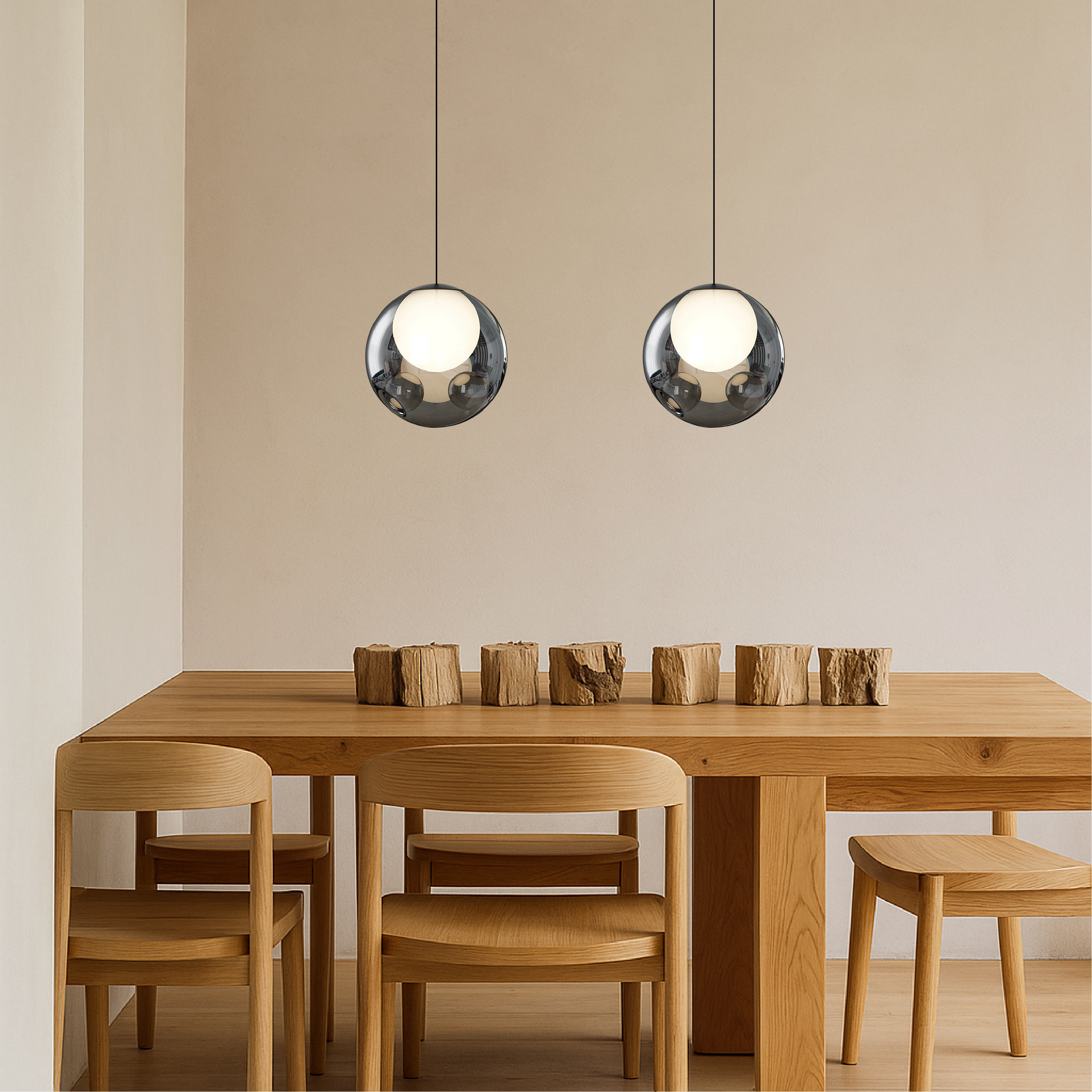 Lampada a sospensione in vetro italiano