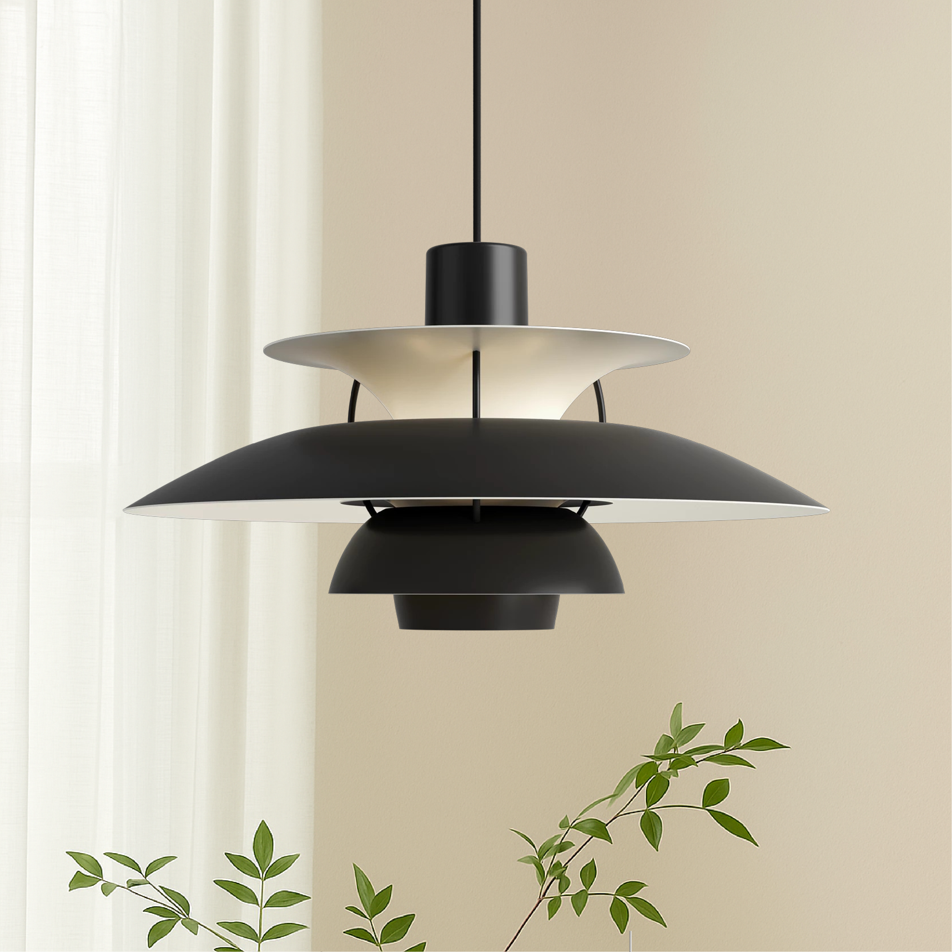 Lampada a sospensione danese multistrato