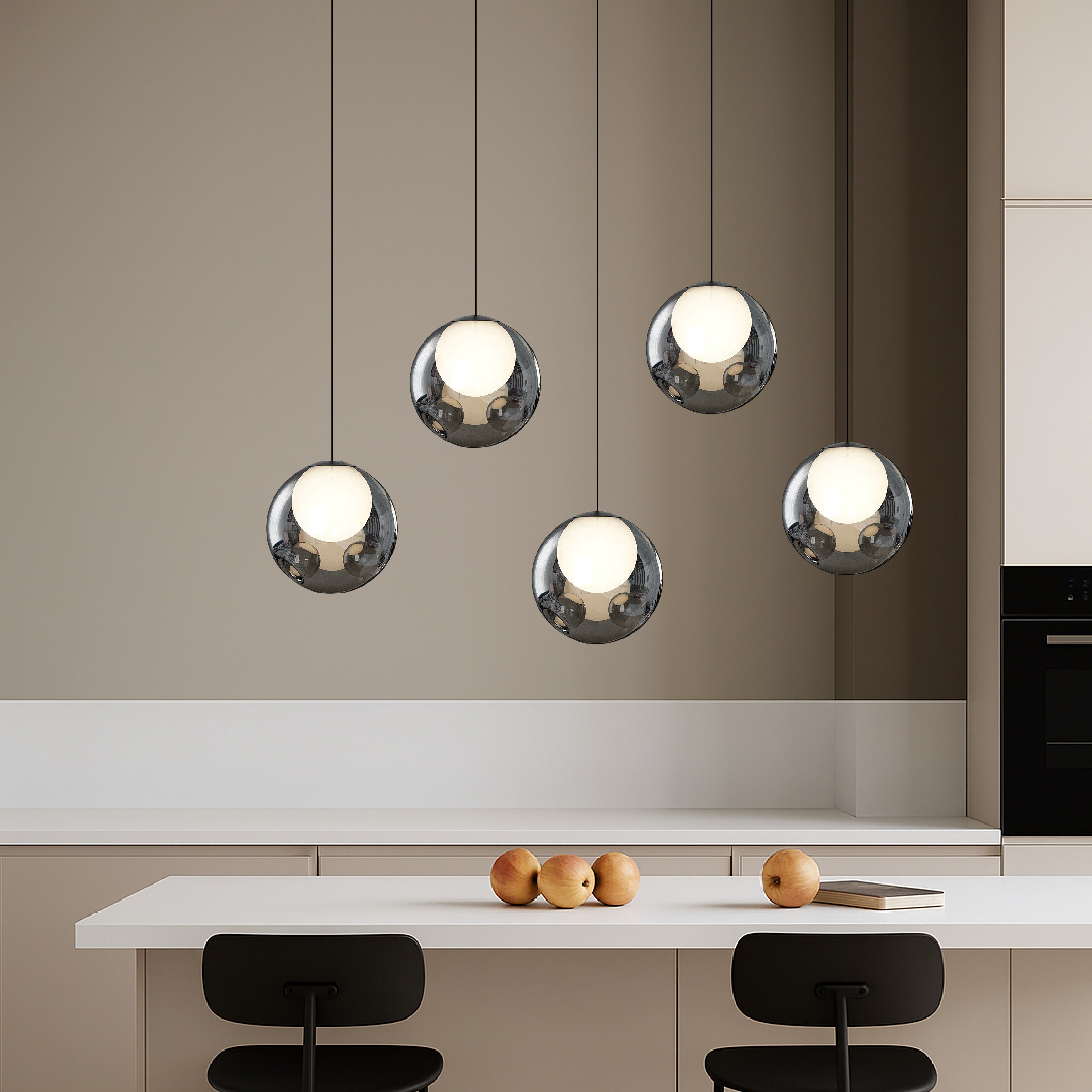 Lampada a sospensione in vetro italiano