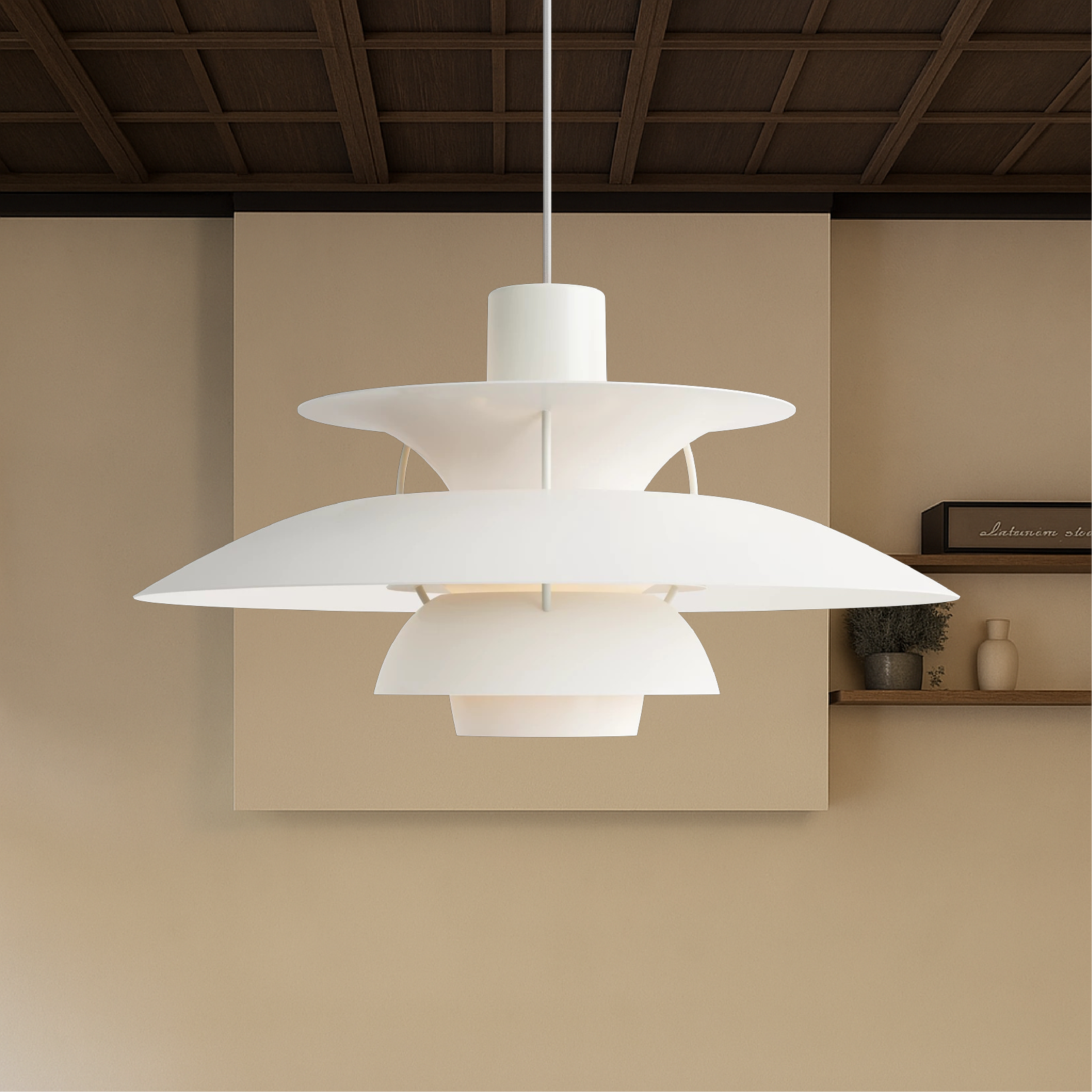 Lampada a sospensione danese multistrato