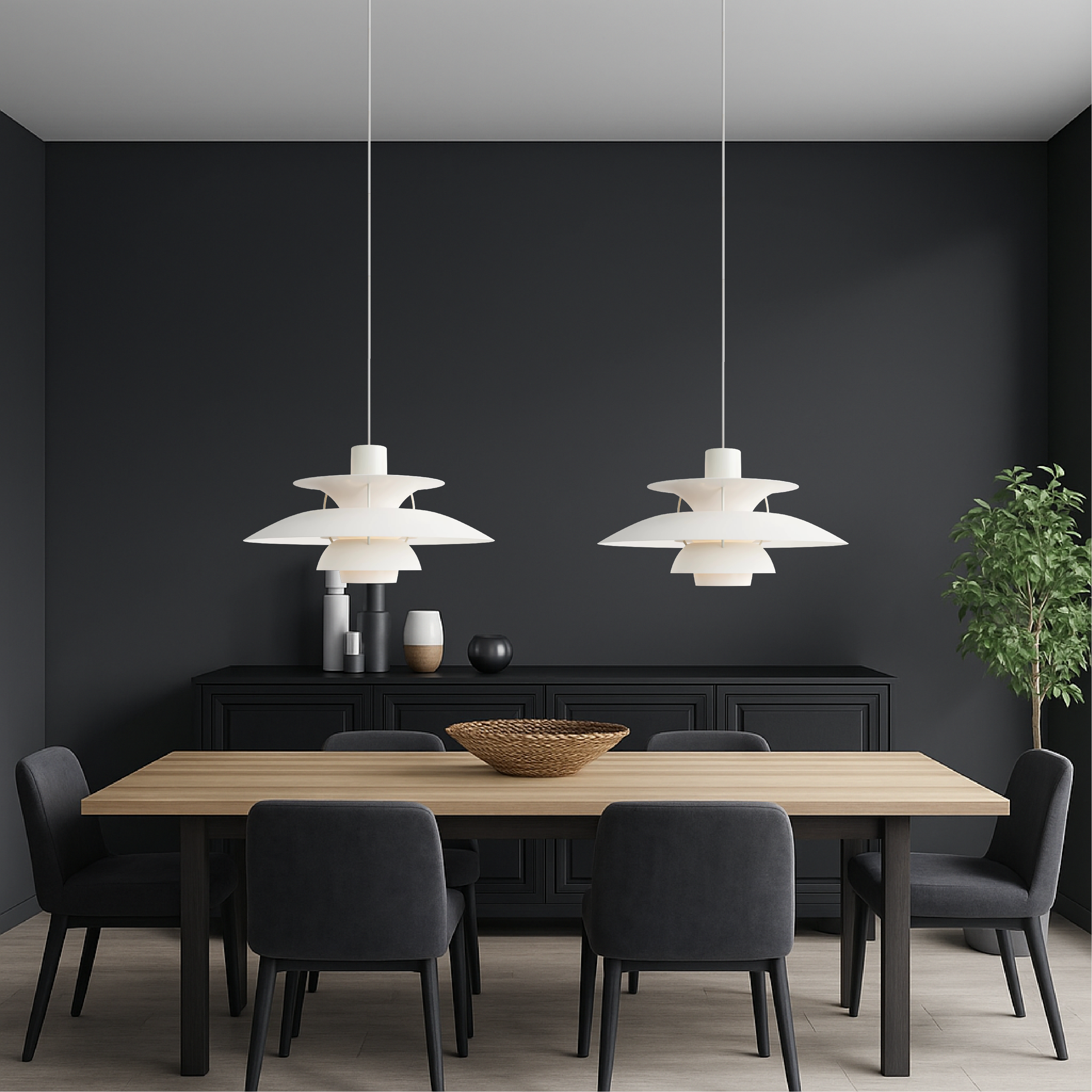 Lampada a sospensione danese multistrato