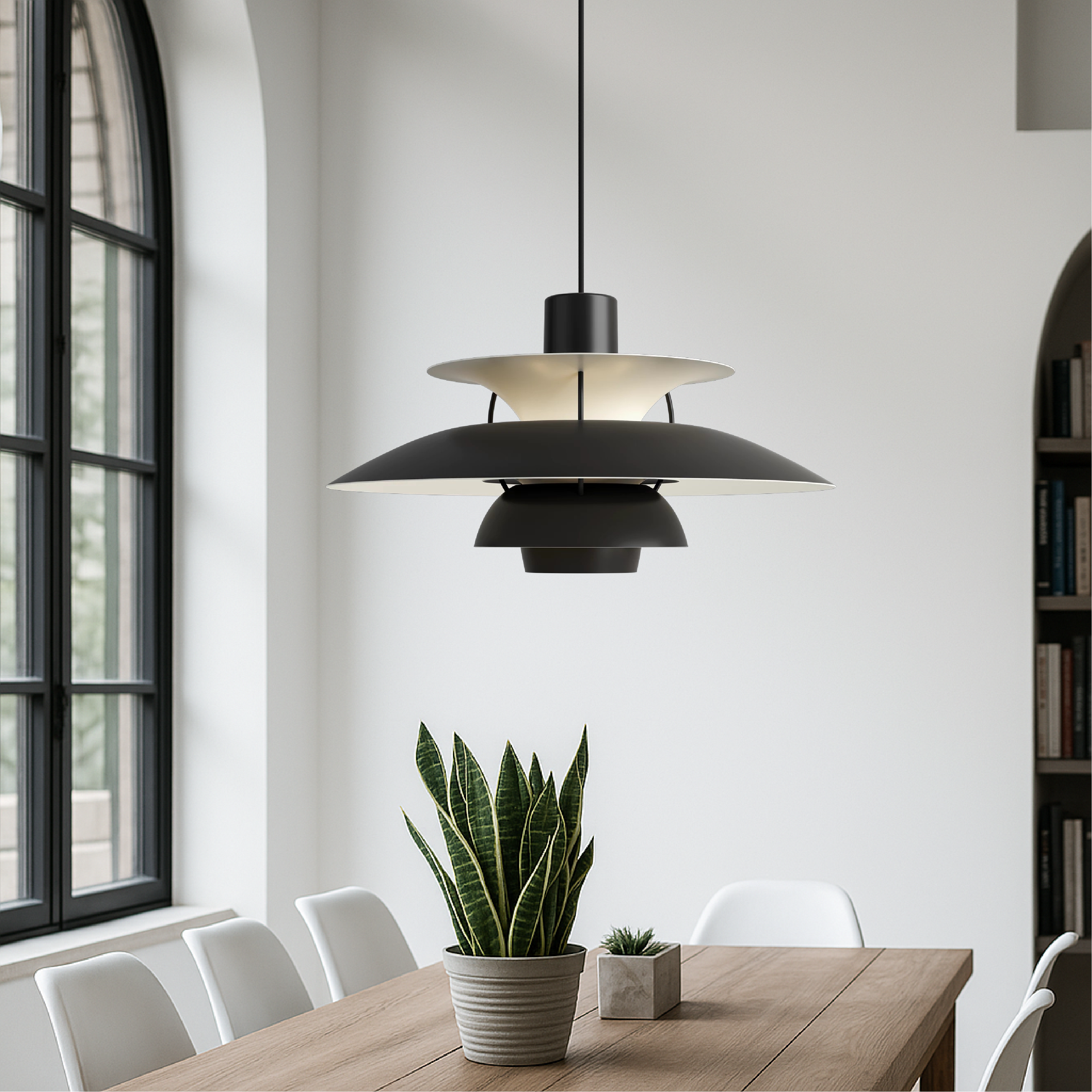 Lampada a sospensione danese multistrato