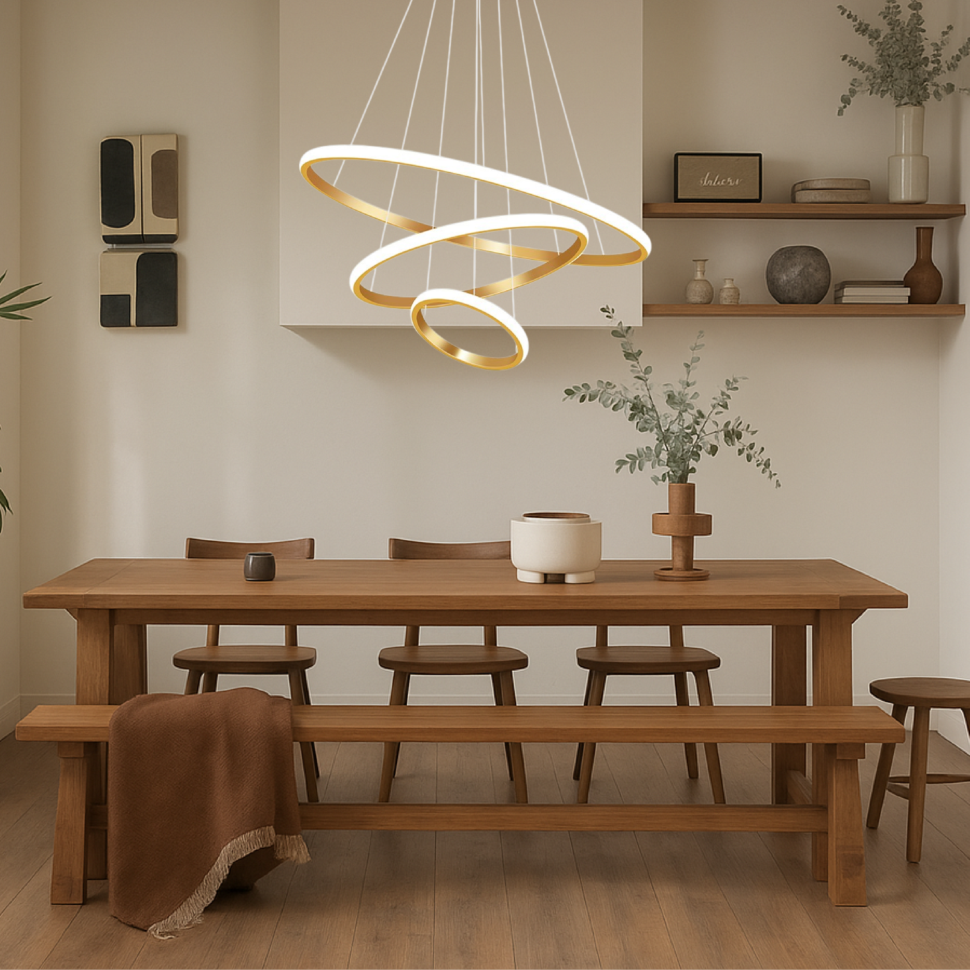 Lampadario moderno a 3 strati