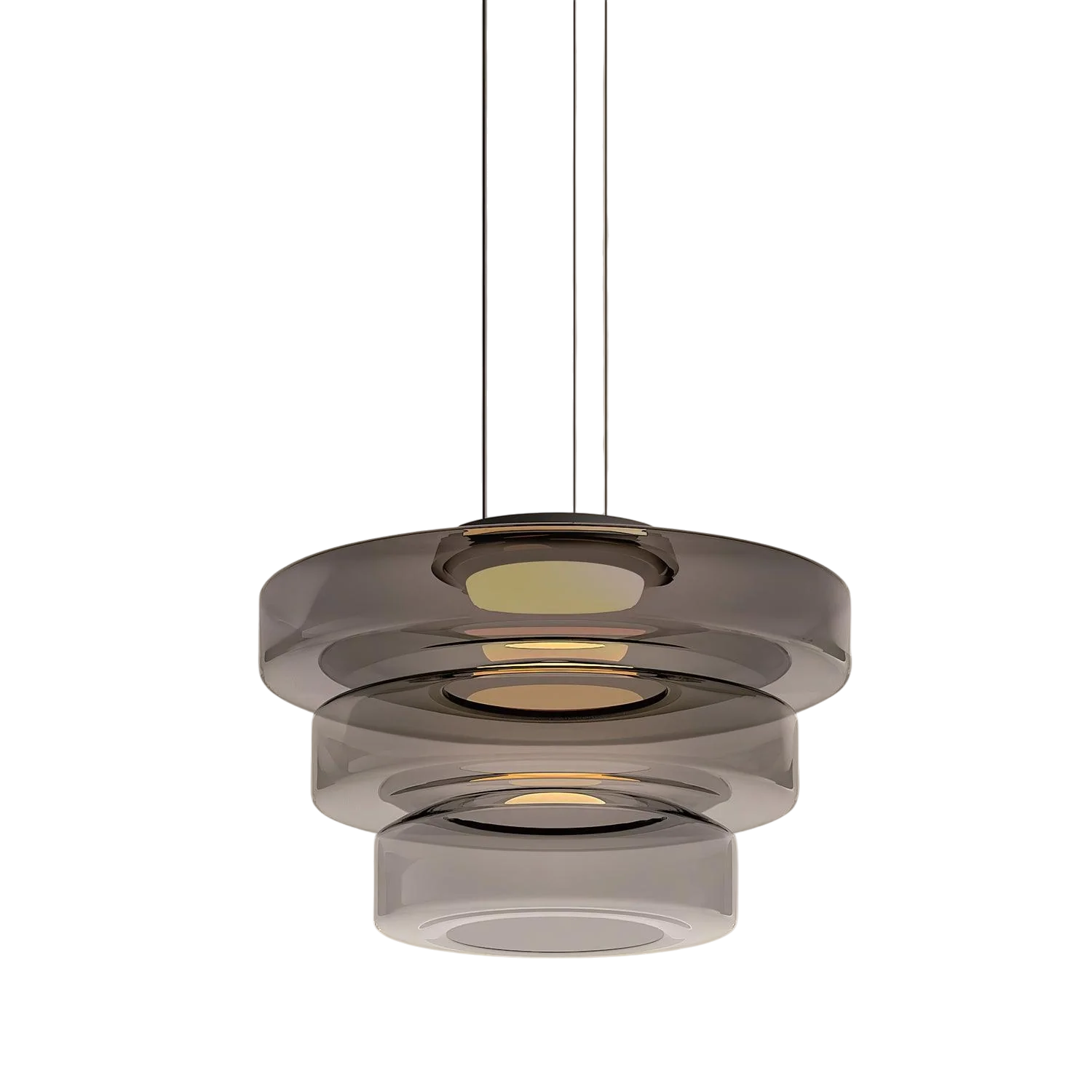 Lampada a sospensione Bauhaus in vetro danese