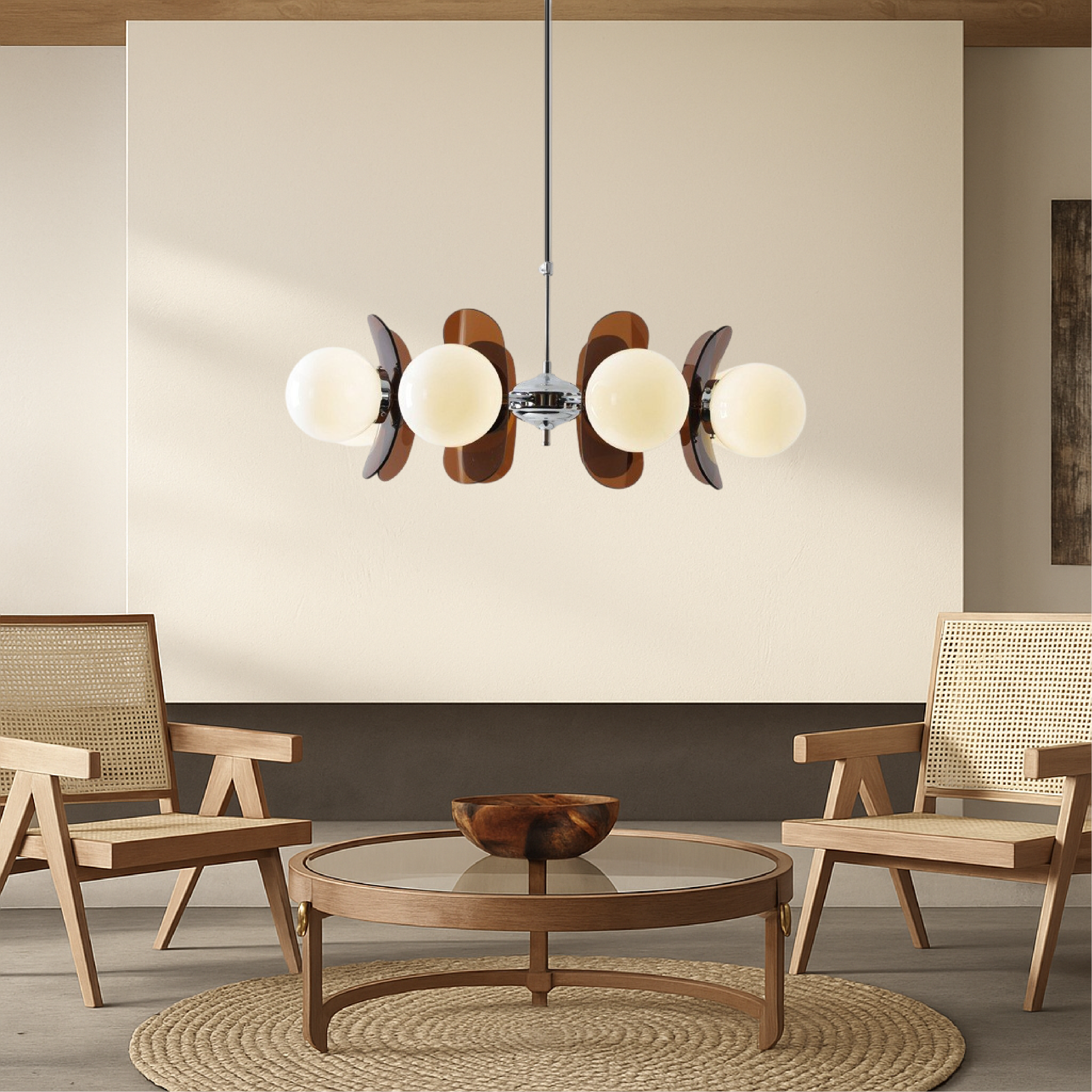 Lampadario Bauhaus a 5 teste