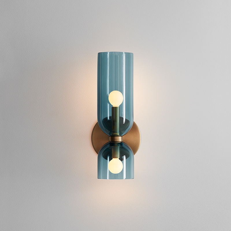 Lampada da parete creativa in vetro