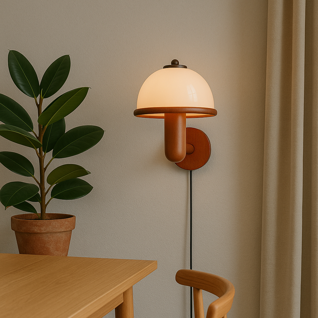 Lampada da parete a fungo