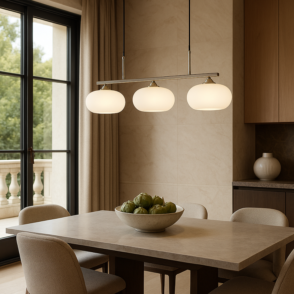 Lampada a sospensione Bauhaus a 3 teste