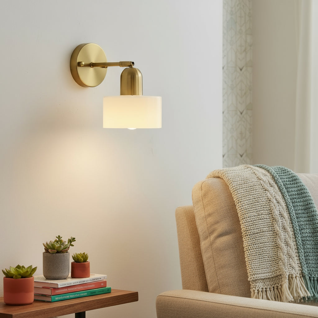 Applique Bauhaus in vetro colorato