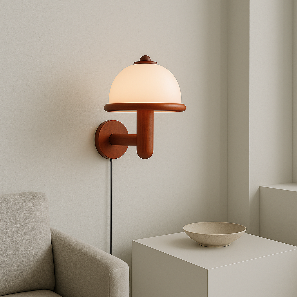 Lampada da parete a fungo