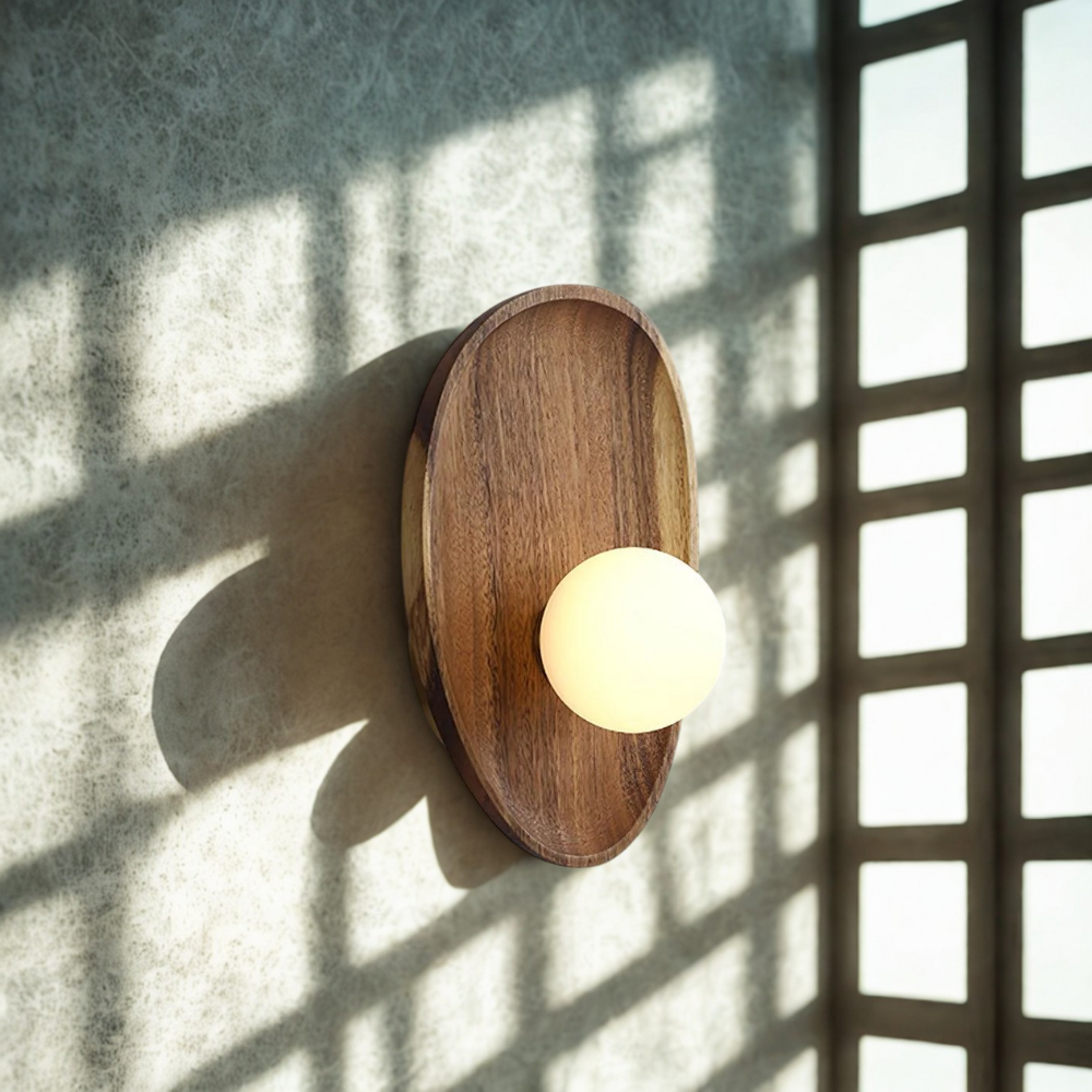 Lampada da parete in legno Mirdor