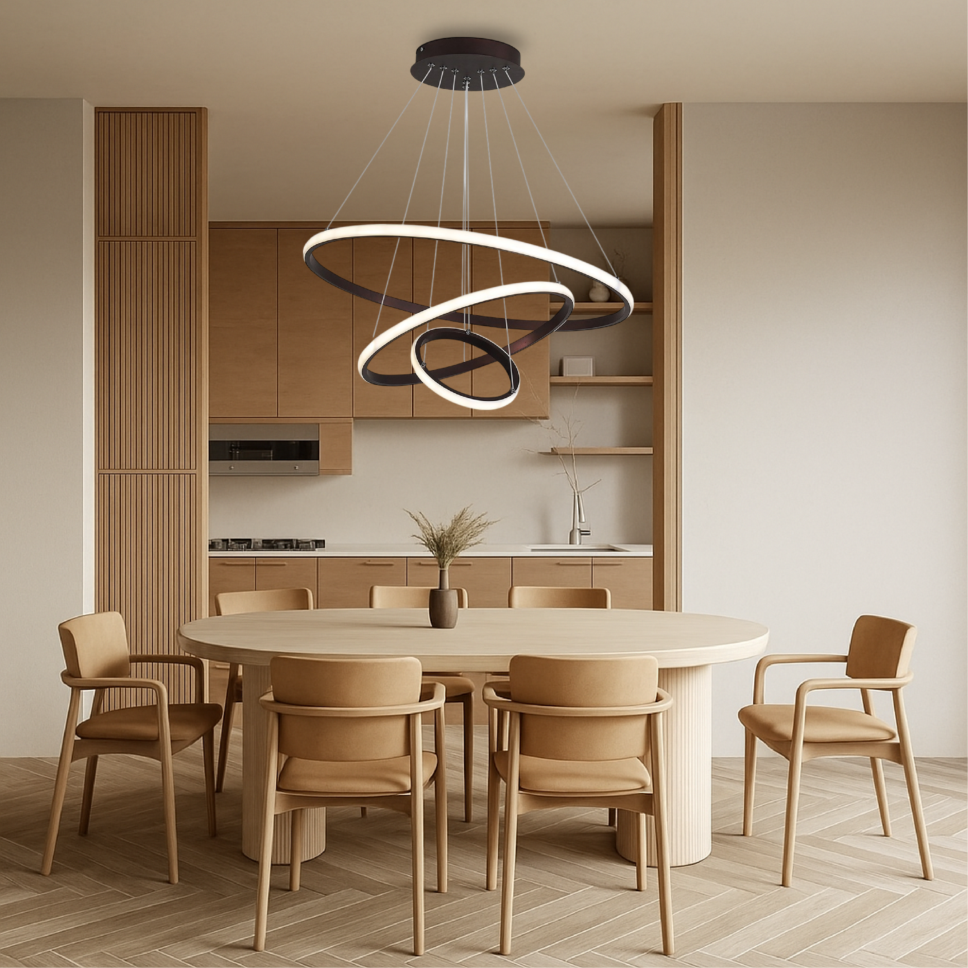 Lampadario moderno a 3 strati