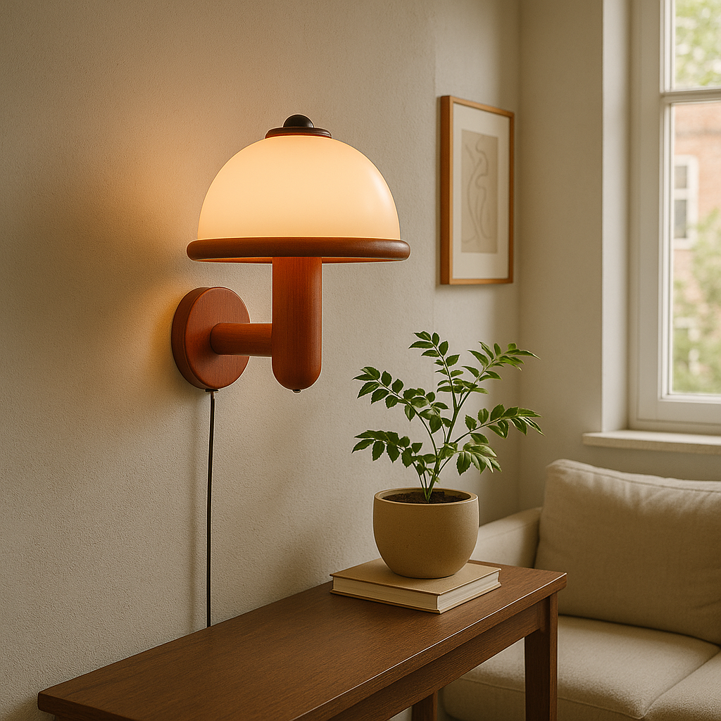 Lampada da parete a fungo