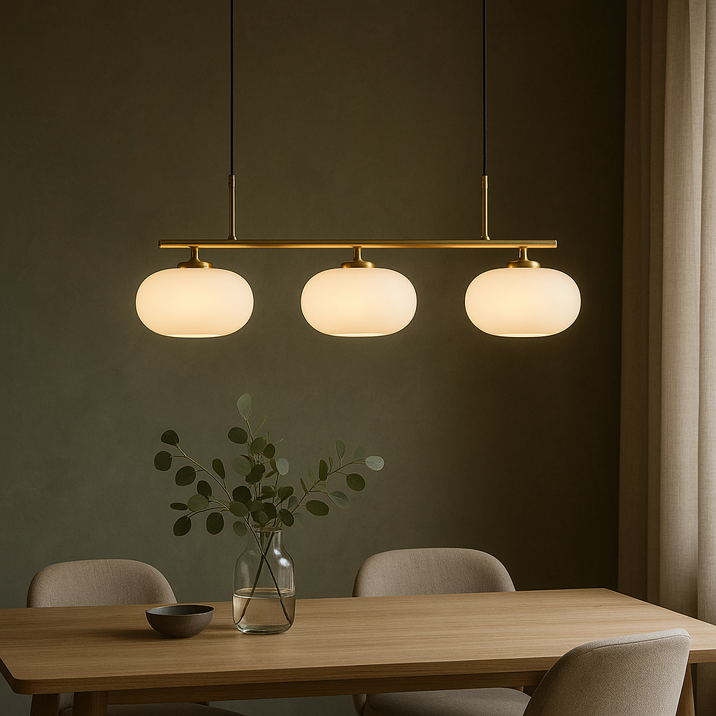 Lampada a sospensione Bauhaus a 3 teste