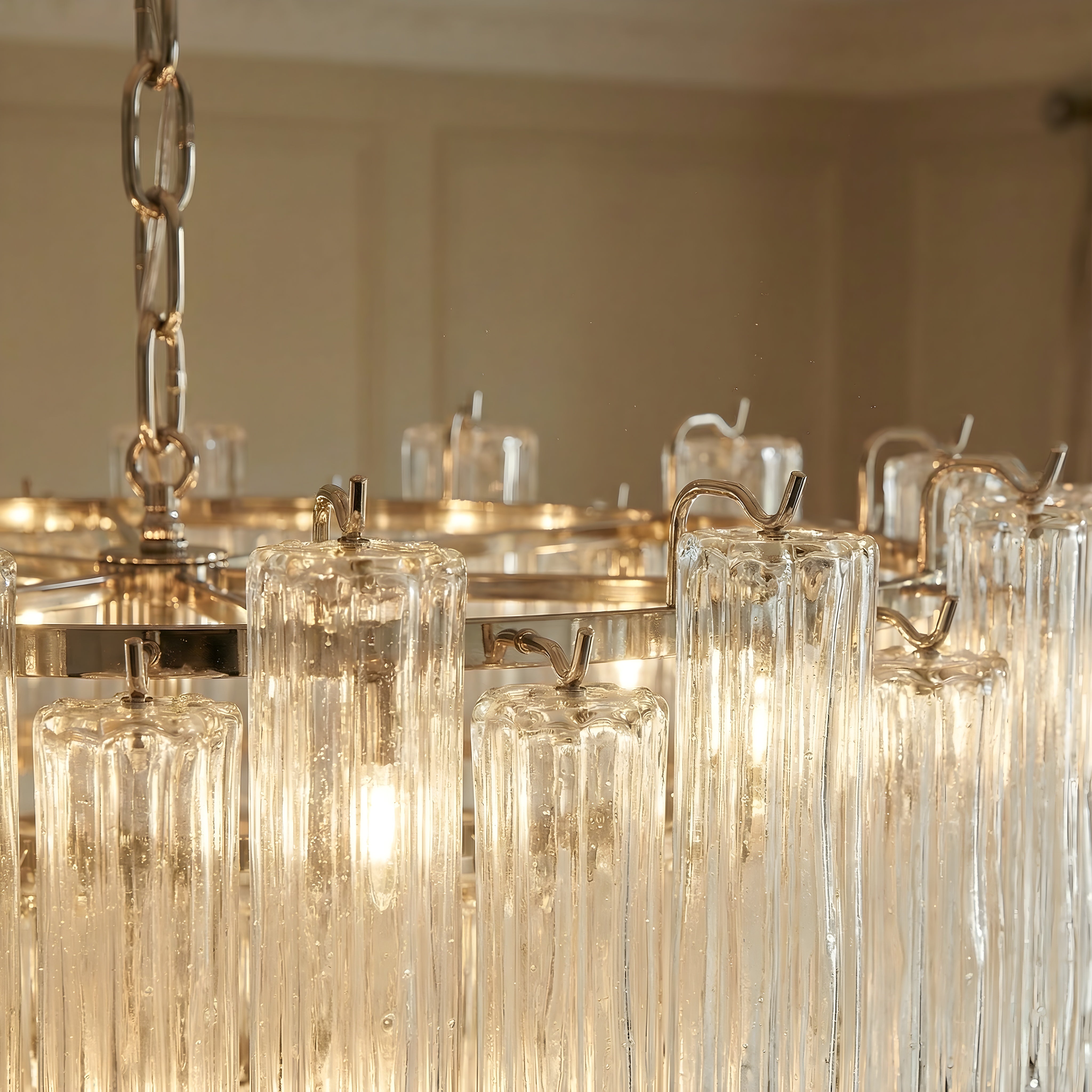 Lampadario in vetro francese