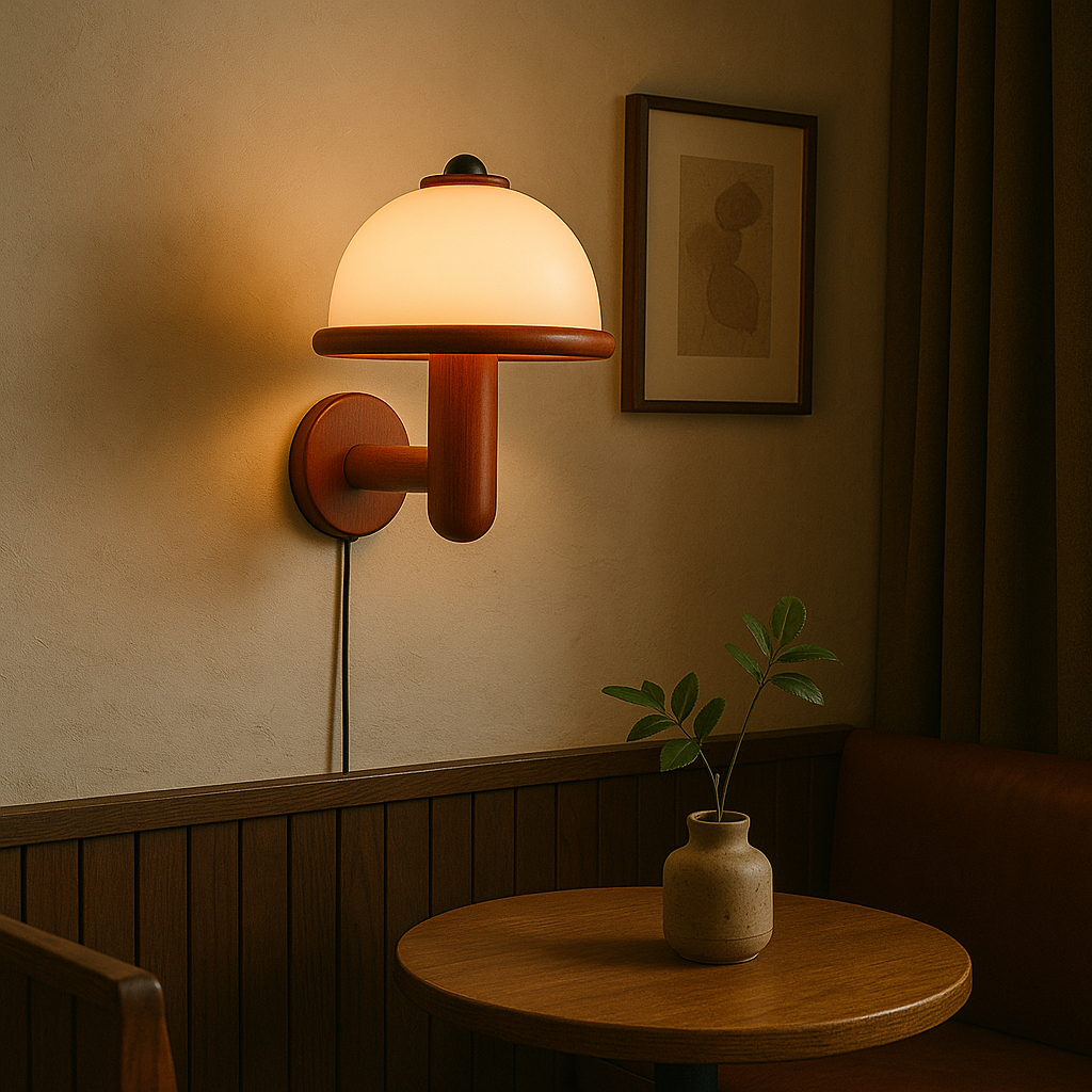 Lampada da parete a fungo