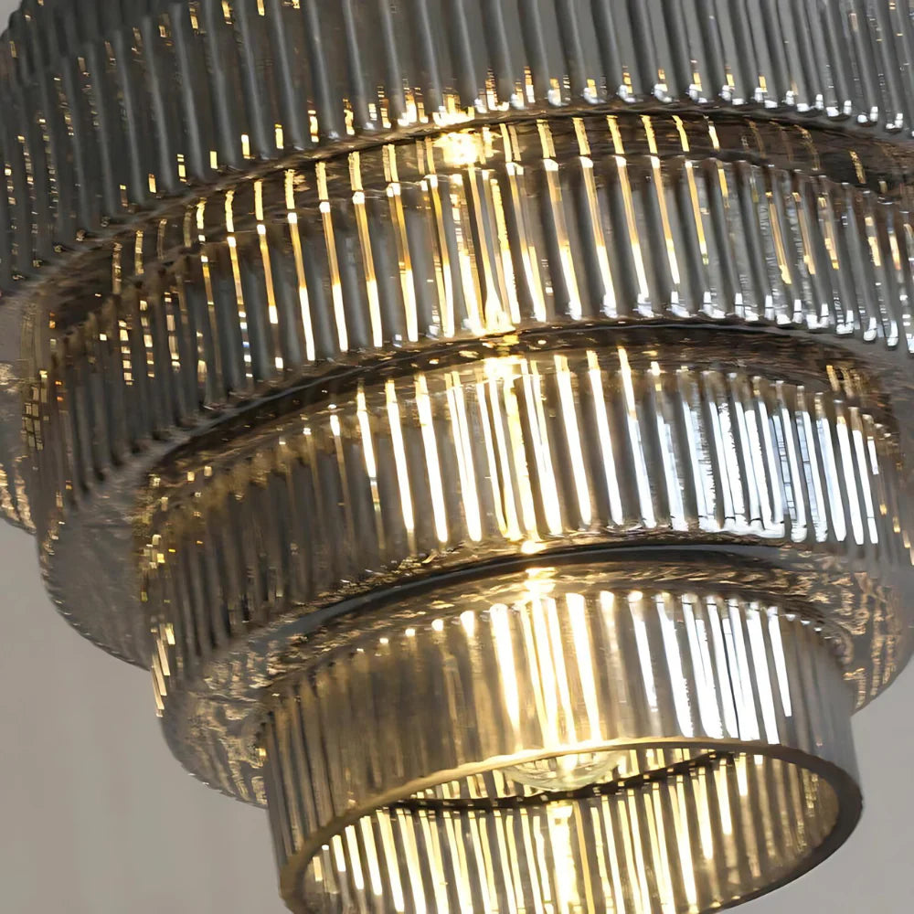 Lampada a sospensione in vetro L'otre
