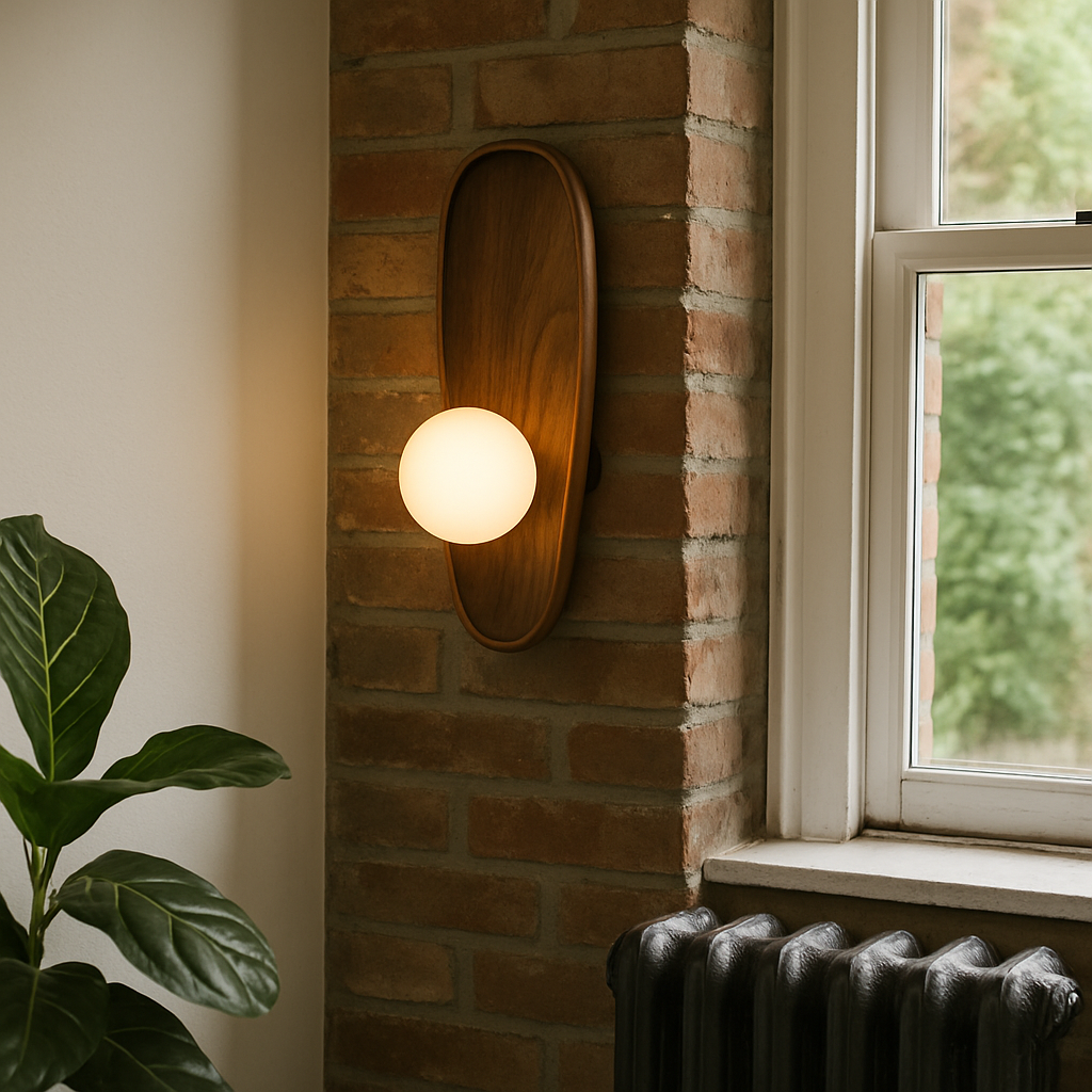 Lampada da parete in legno Mirdor