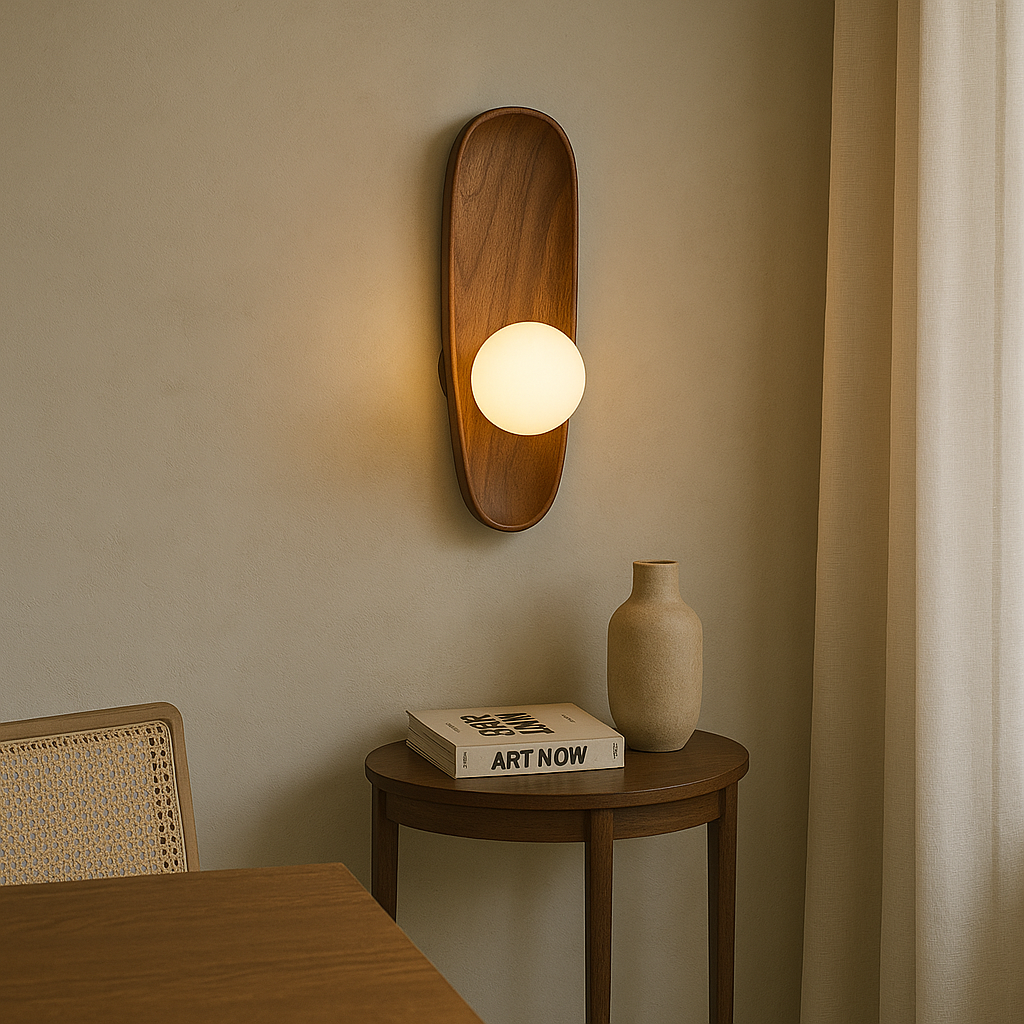 Lampada da parete in legno Mirdor