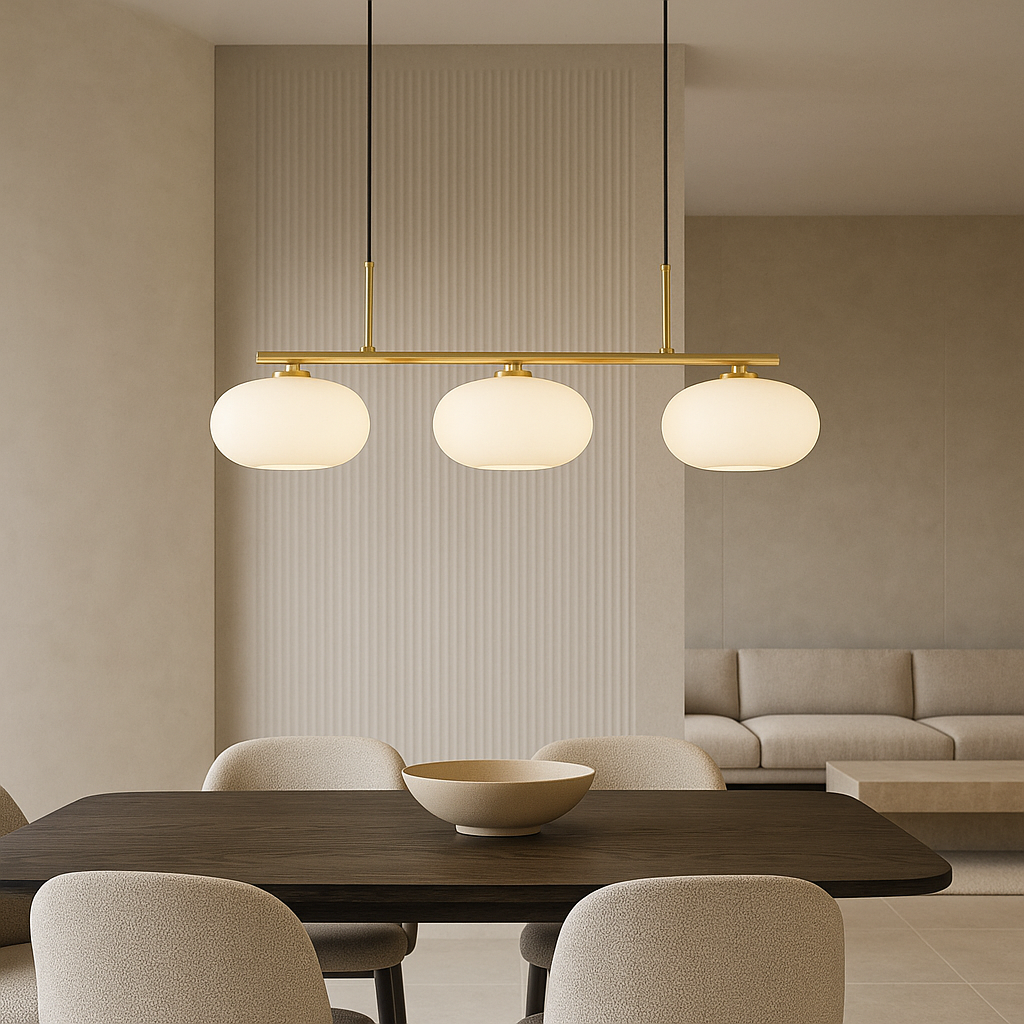 Lampada a sospensione Bauhaus a 3 teste