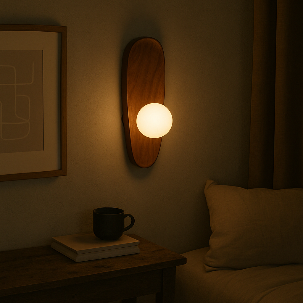 Lampada da parete in legno Mirdor