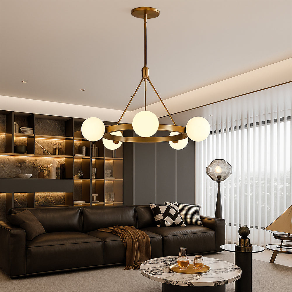 Lampadario Uskas Nordic a 5 teste