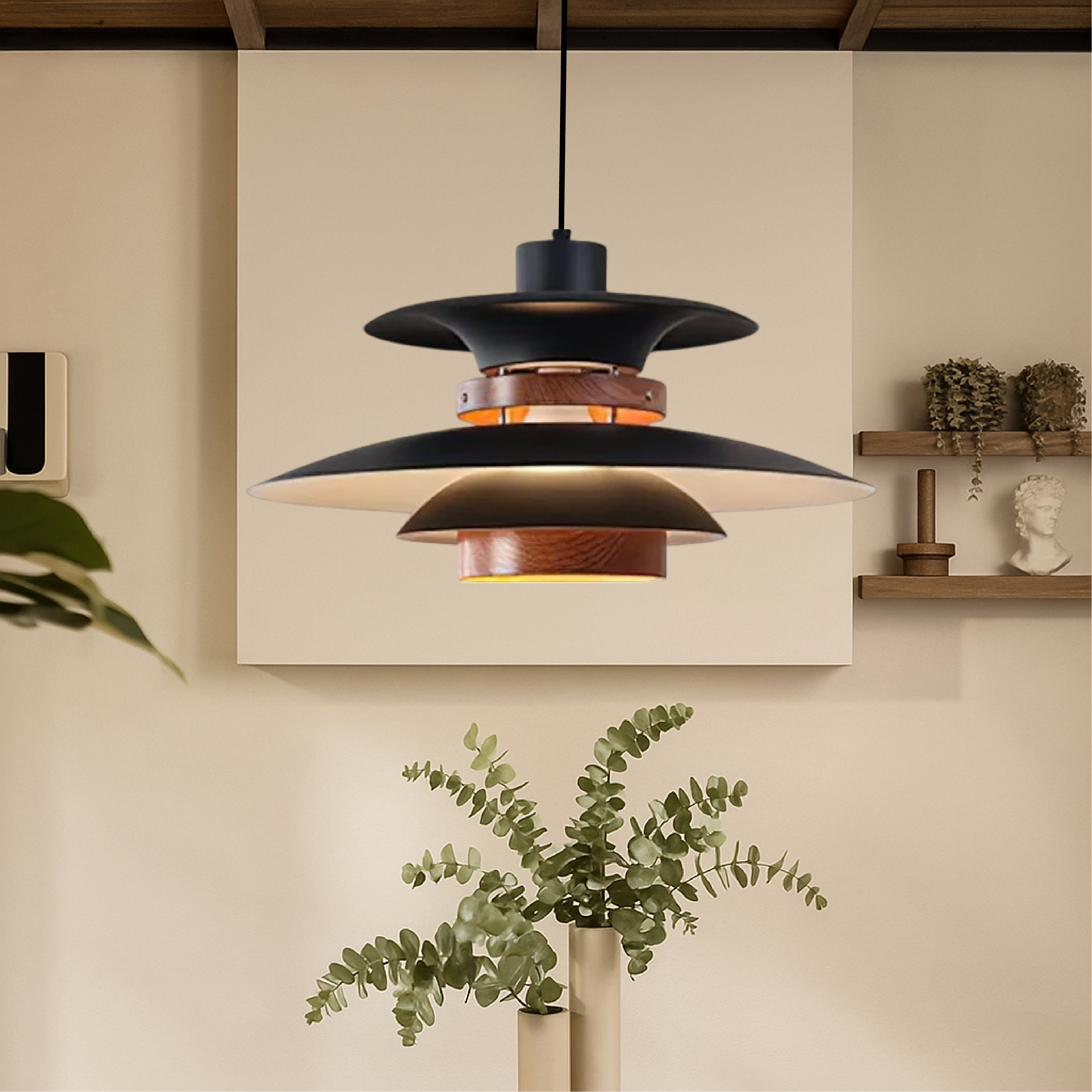 Lampada a sospensione a braccio oscillante Merado