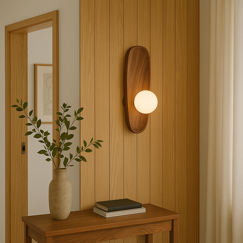 Lampada da parete in legno Mirdor