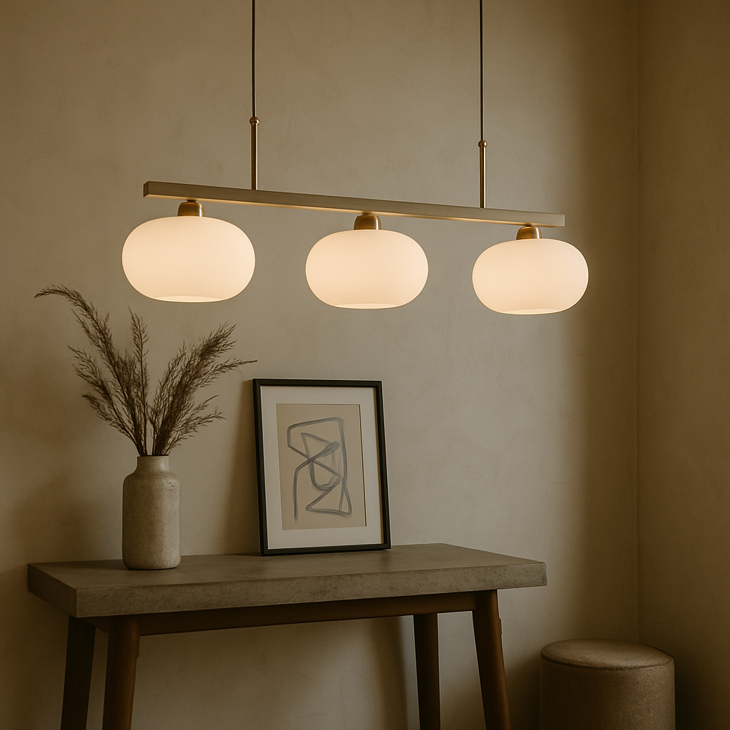Lampada a sospensione Bauhaus a 3 teste