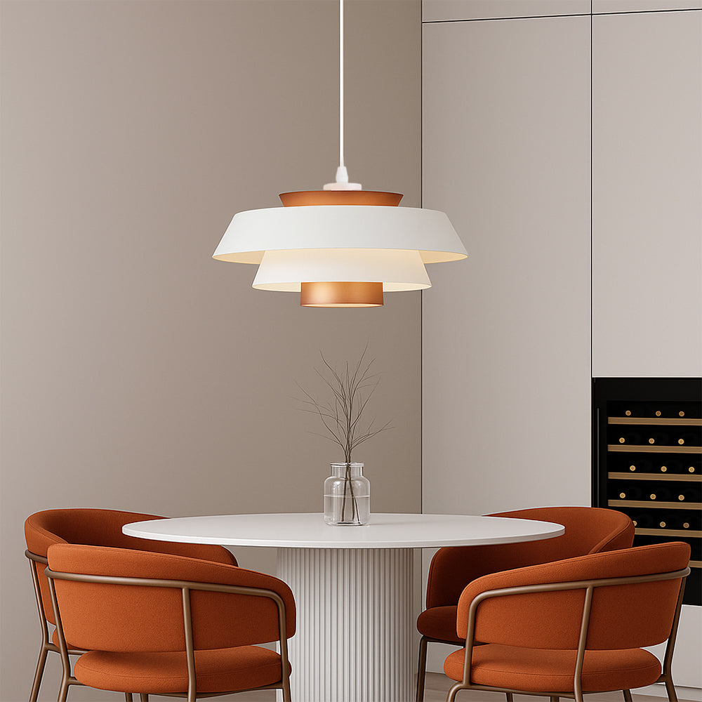 Lampada a sospensione a vaso retrò