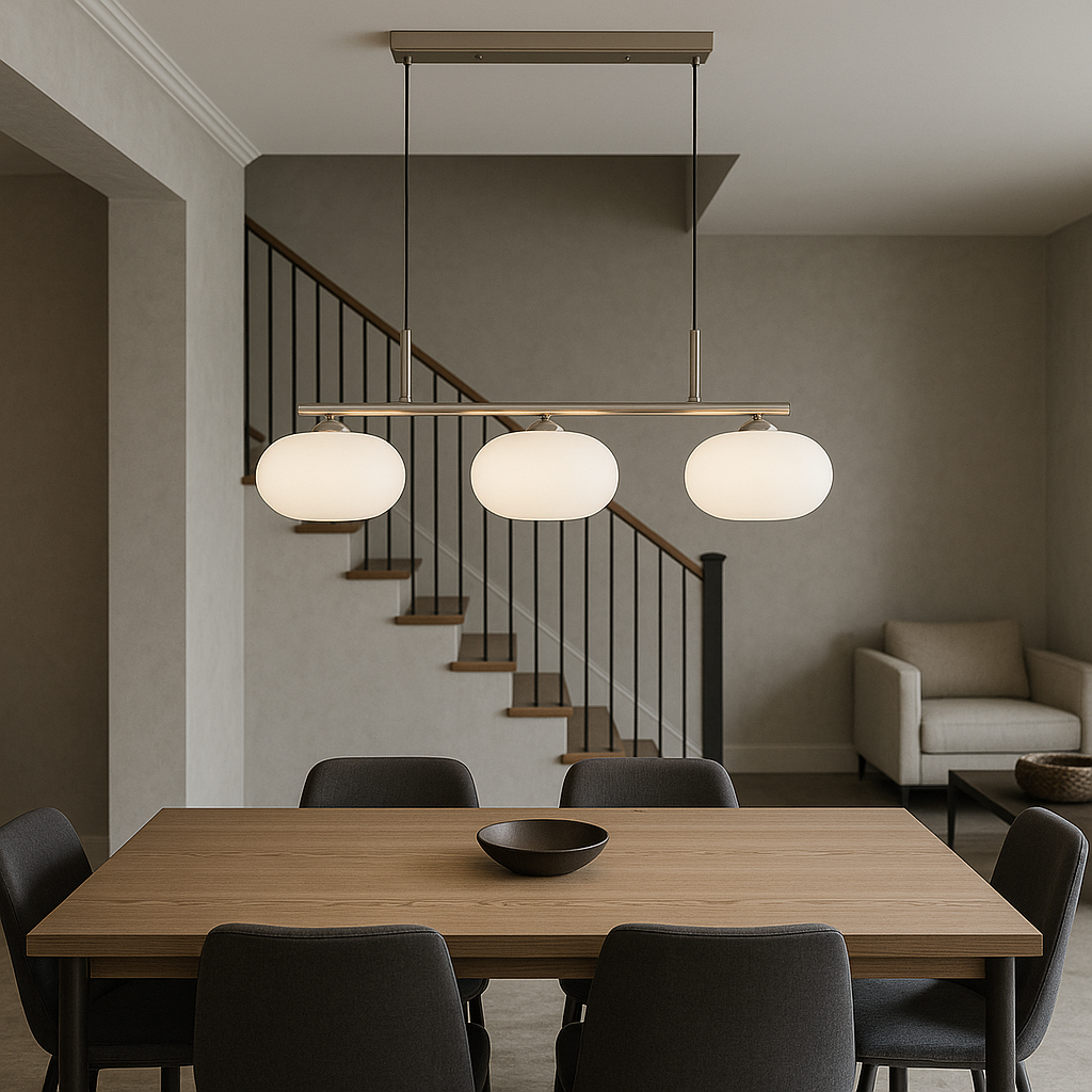 Lampada a sospensione Bauhaus a 3 teste