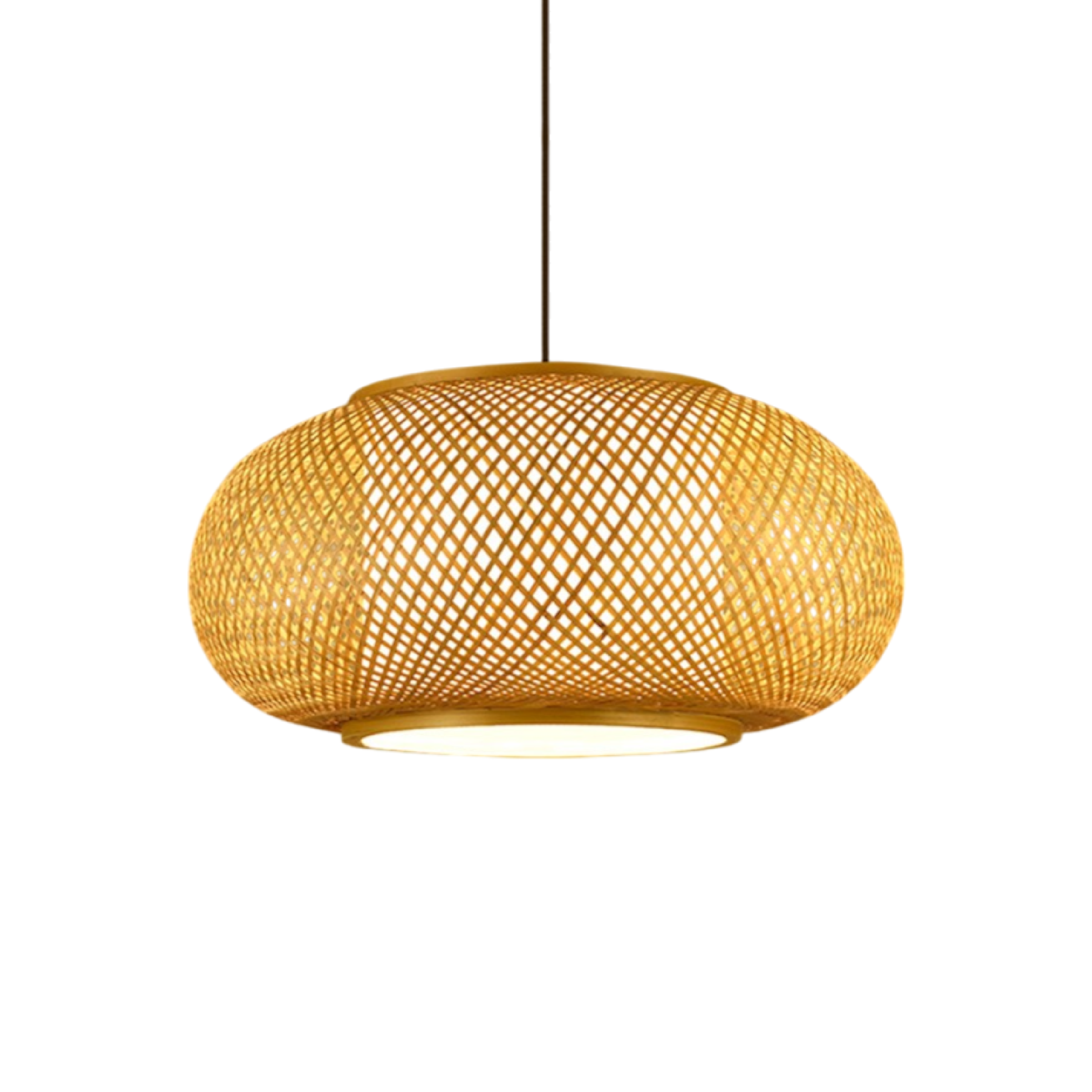 Lampada a sospensione Hansens in bambù