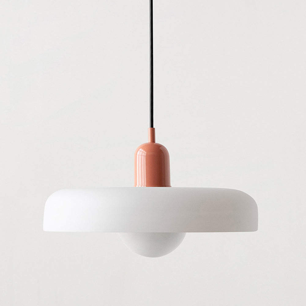 Lampada a sospensione in vetro colorato Bauhaus