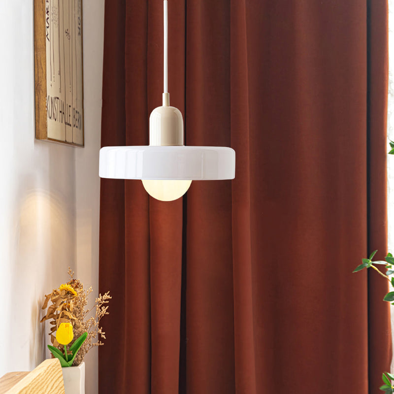 Lampada a sospensione in vetro colorato Bauhaus