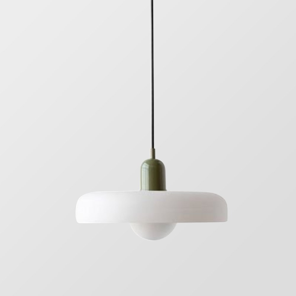 Lampada a sospensione in vetro colorato Bauhaus