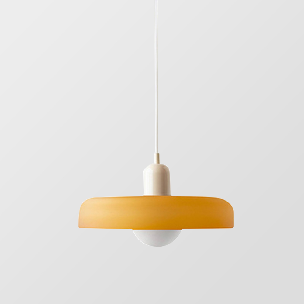 Lampada a sospensione in vetro colorato Bauhaus