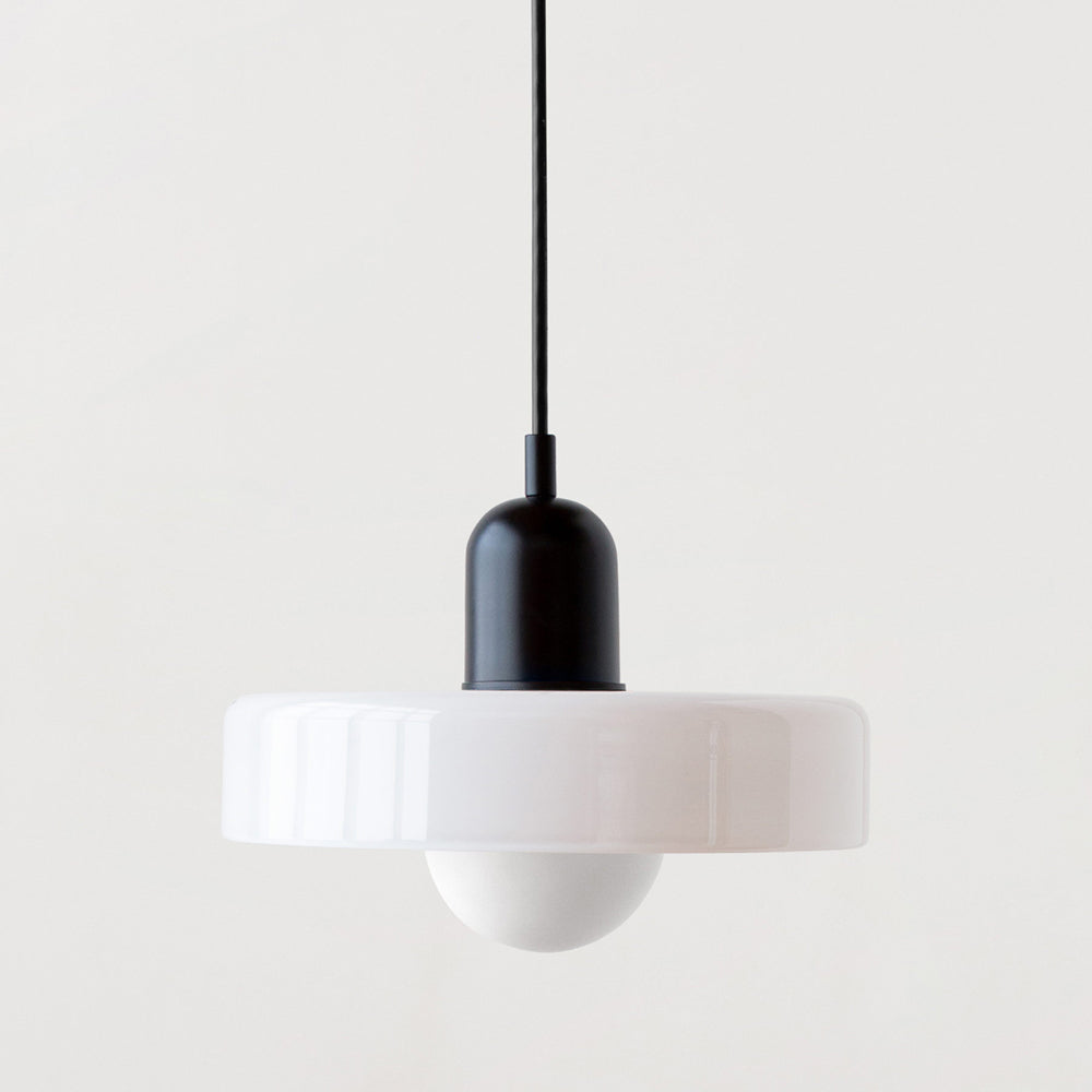 Lampada a sospensione in vetro colorato Bauhaus