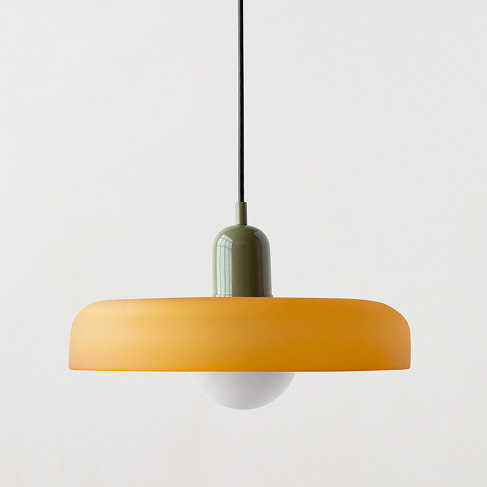 Lampada a sospensione in vetro colorato Bauhaus